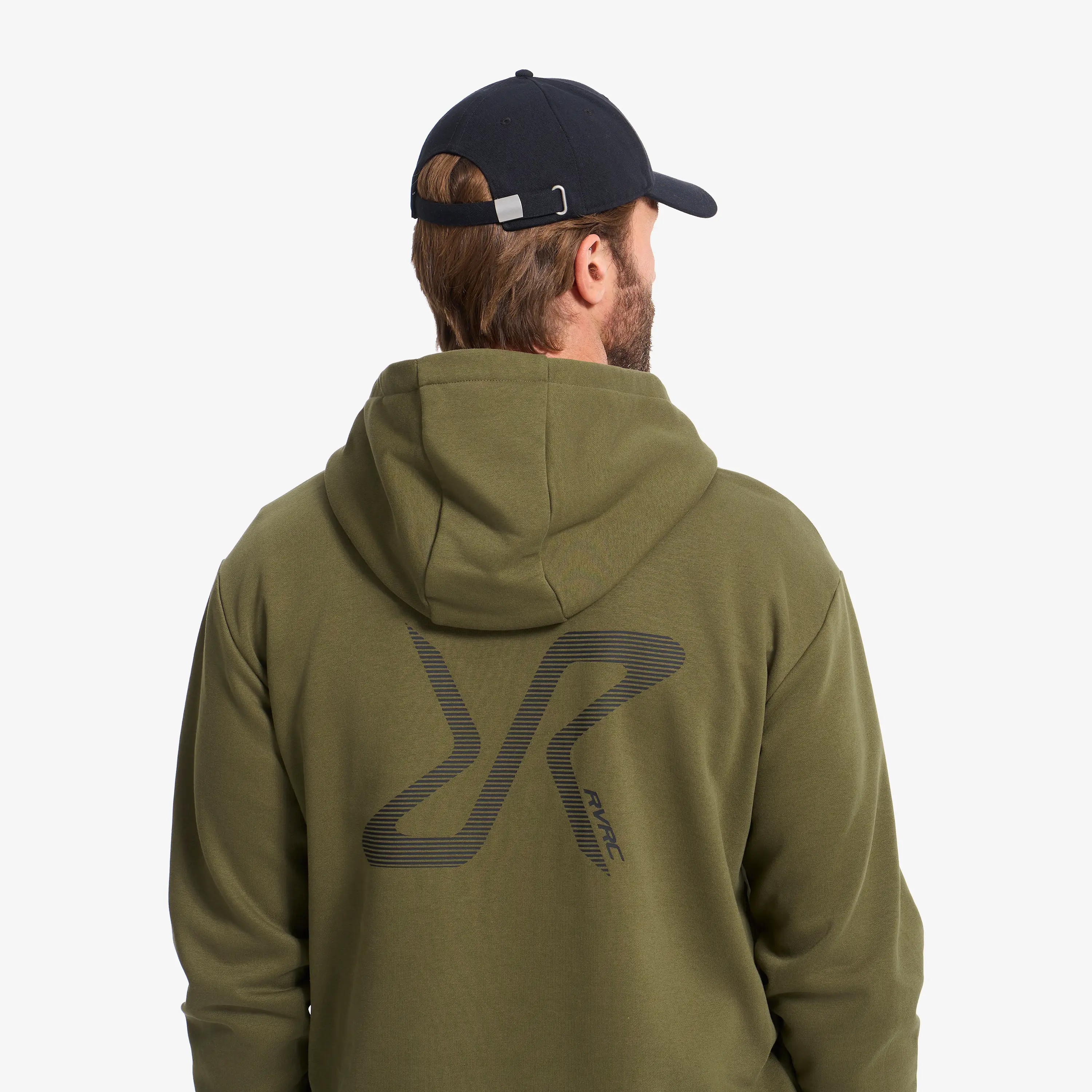 RVRC Graphic Hoodie Dark Olive Herren,