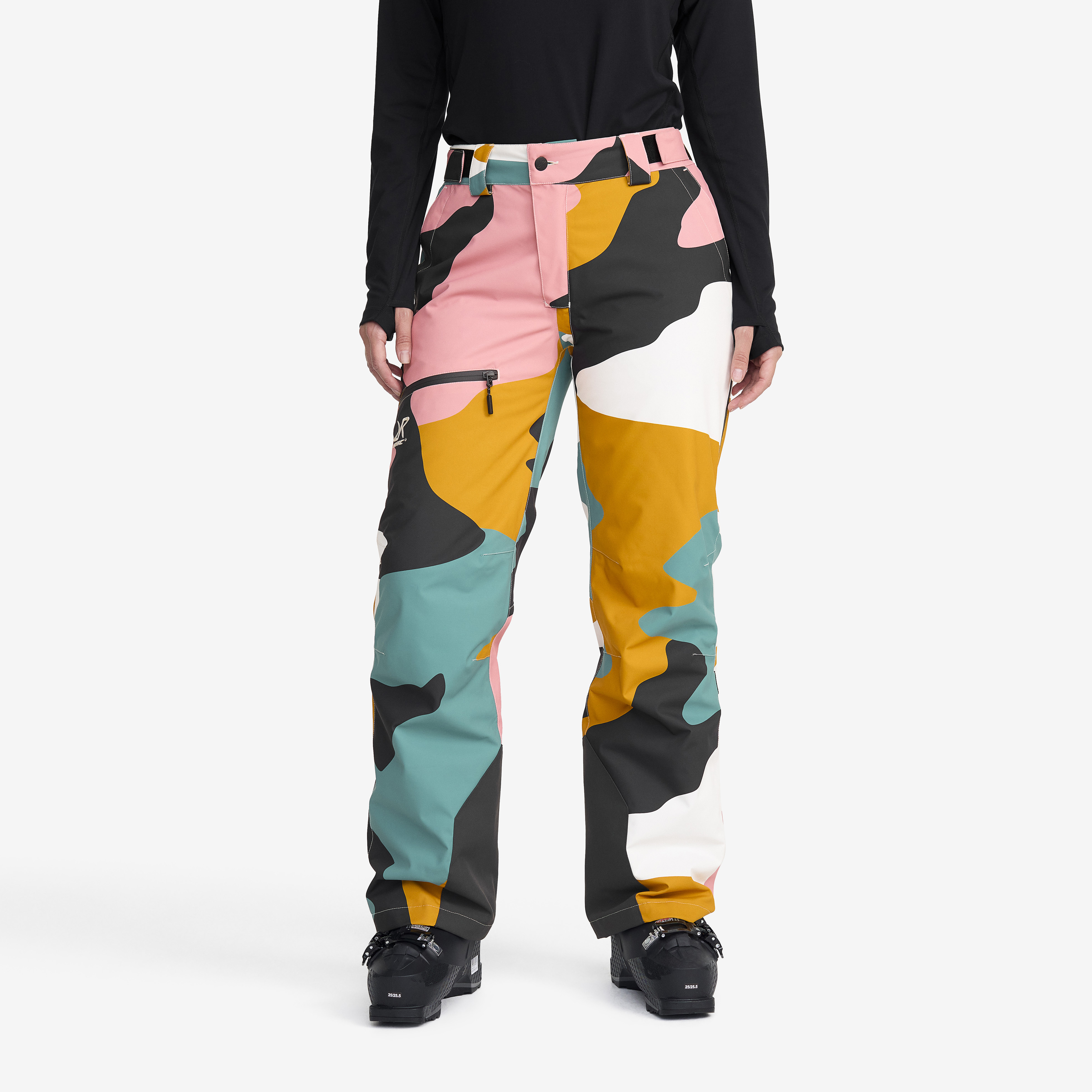 AccXel Insulated 2L Snow Pants Dame Anthracite/Golden Yellow