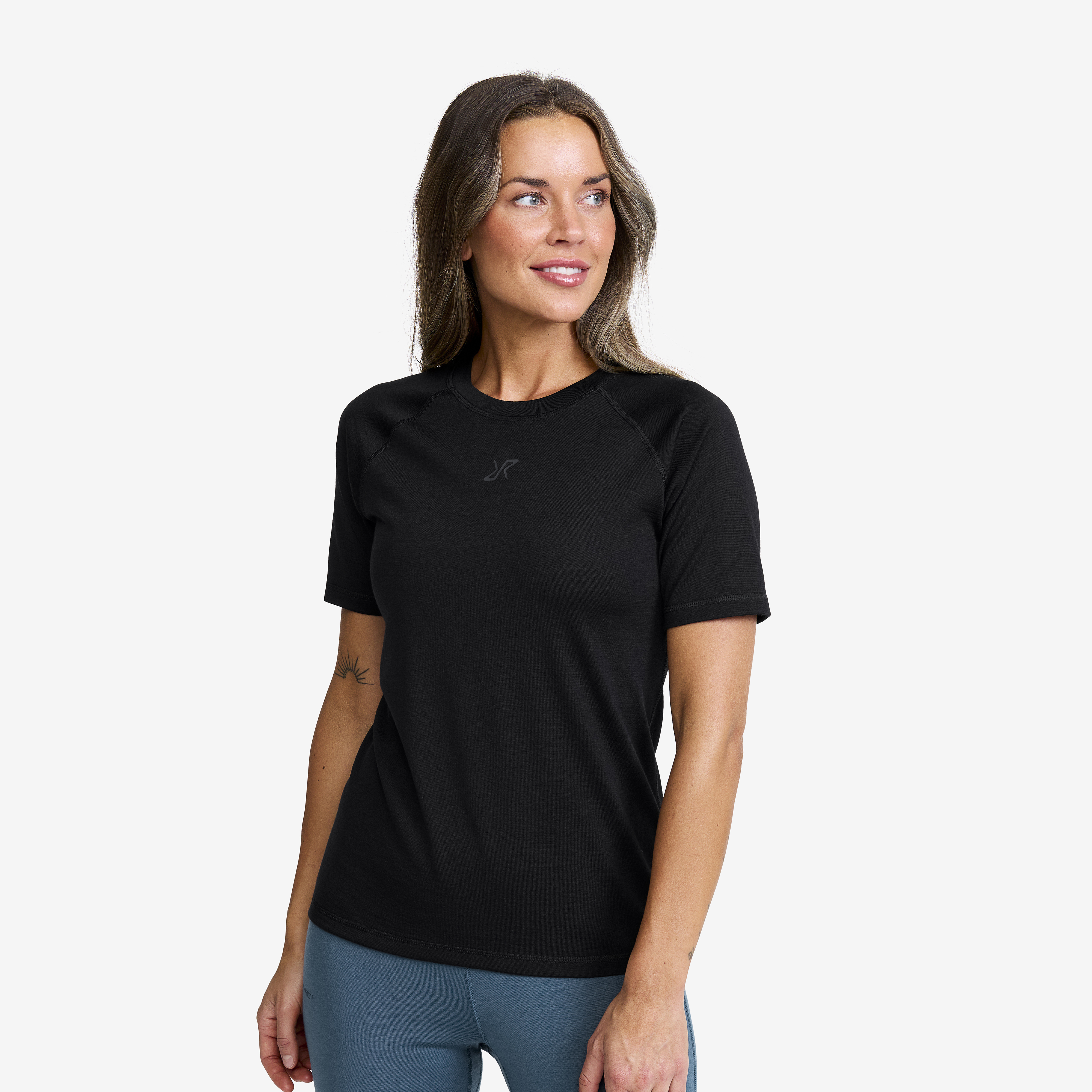 Mount Merino Short-sleeved Top Naiset Black Koko:XS – Vaatteet > Paidat