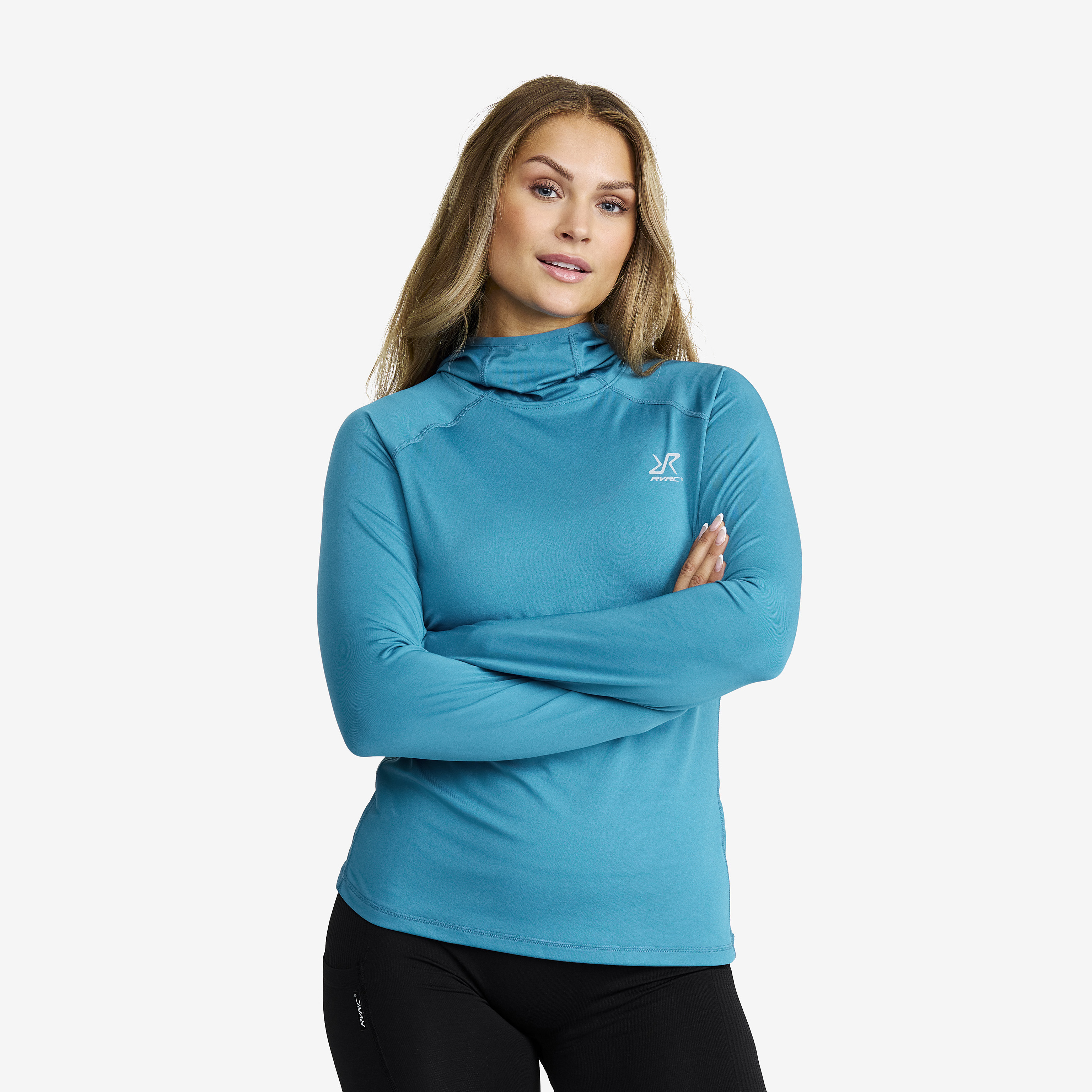 Arches Light Hoodie Saxony Blue Damen