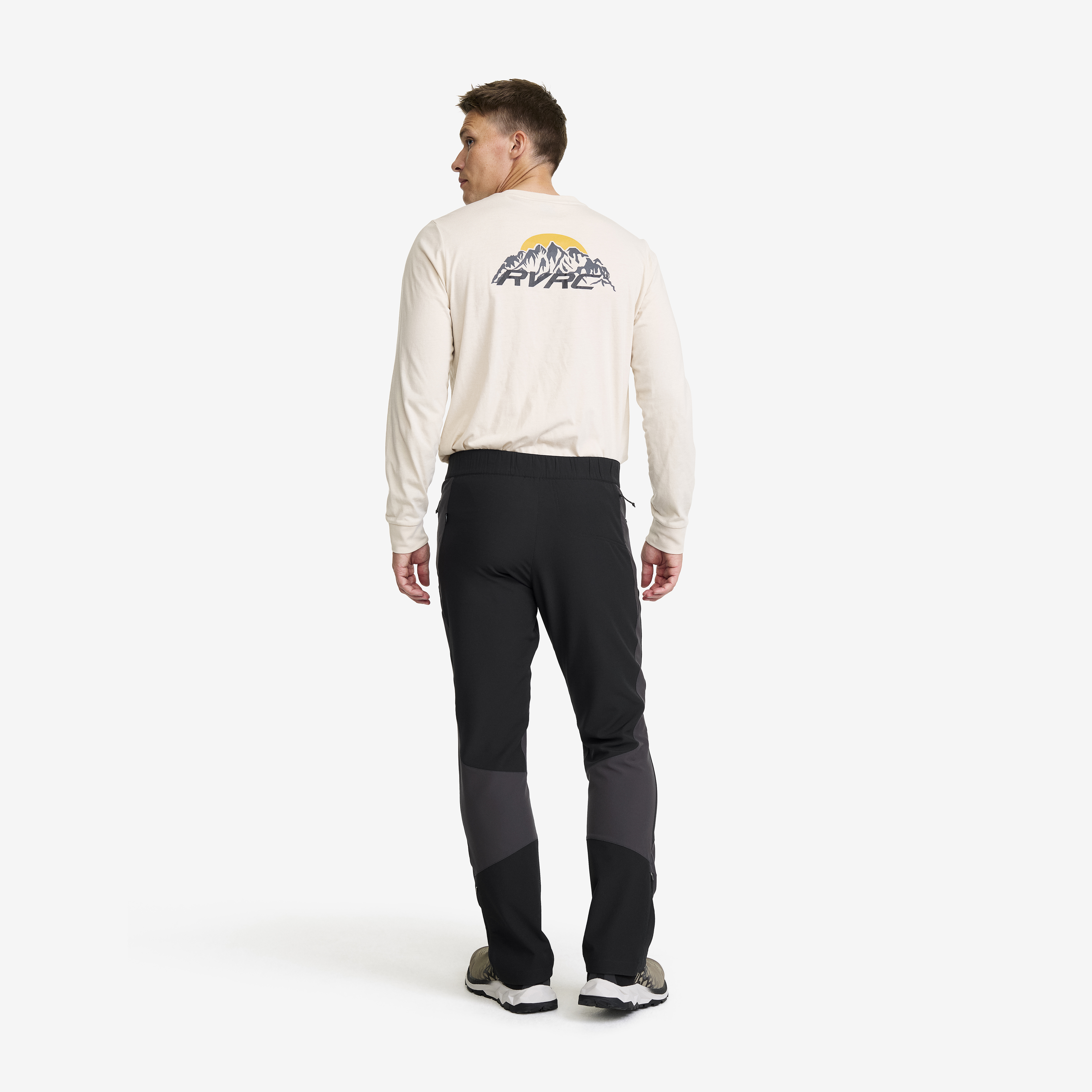 Ridge Trek Stretch Pants Men Black/Anthracite | RevolutionRace