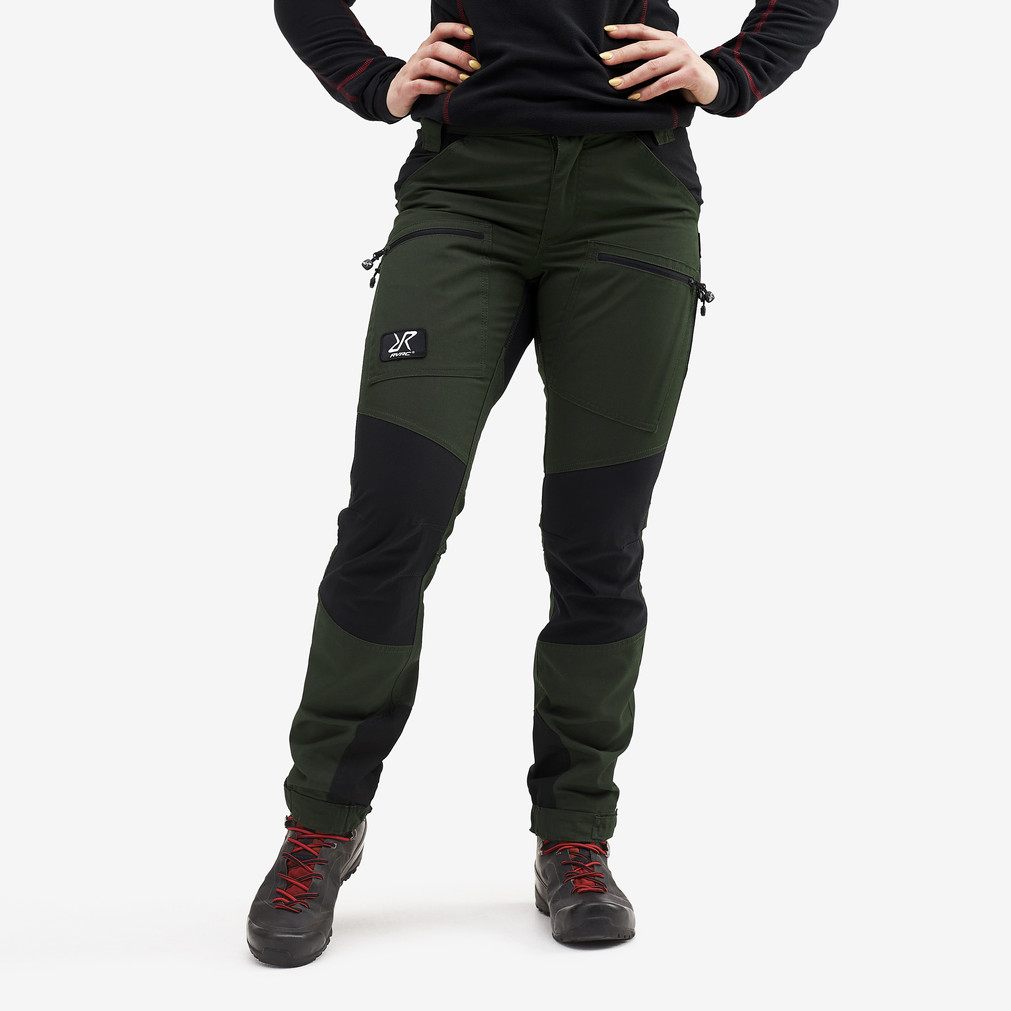 Pantaloni trekking Nordwand Pro Short da donna in verde