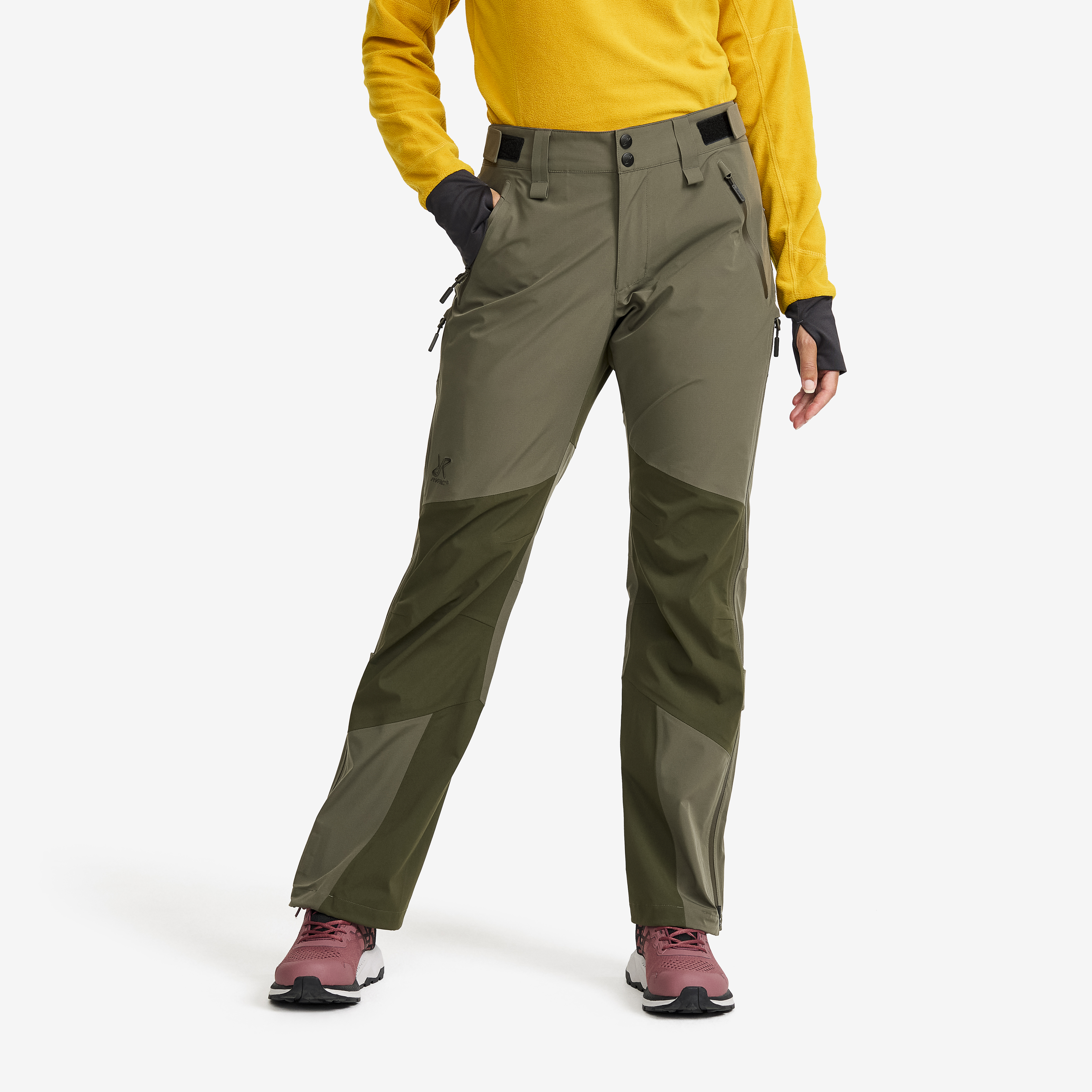 Aries Pro 3L Shell Trousers Grape Leaf/Forest Night Women