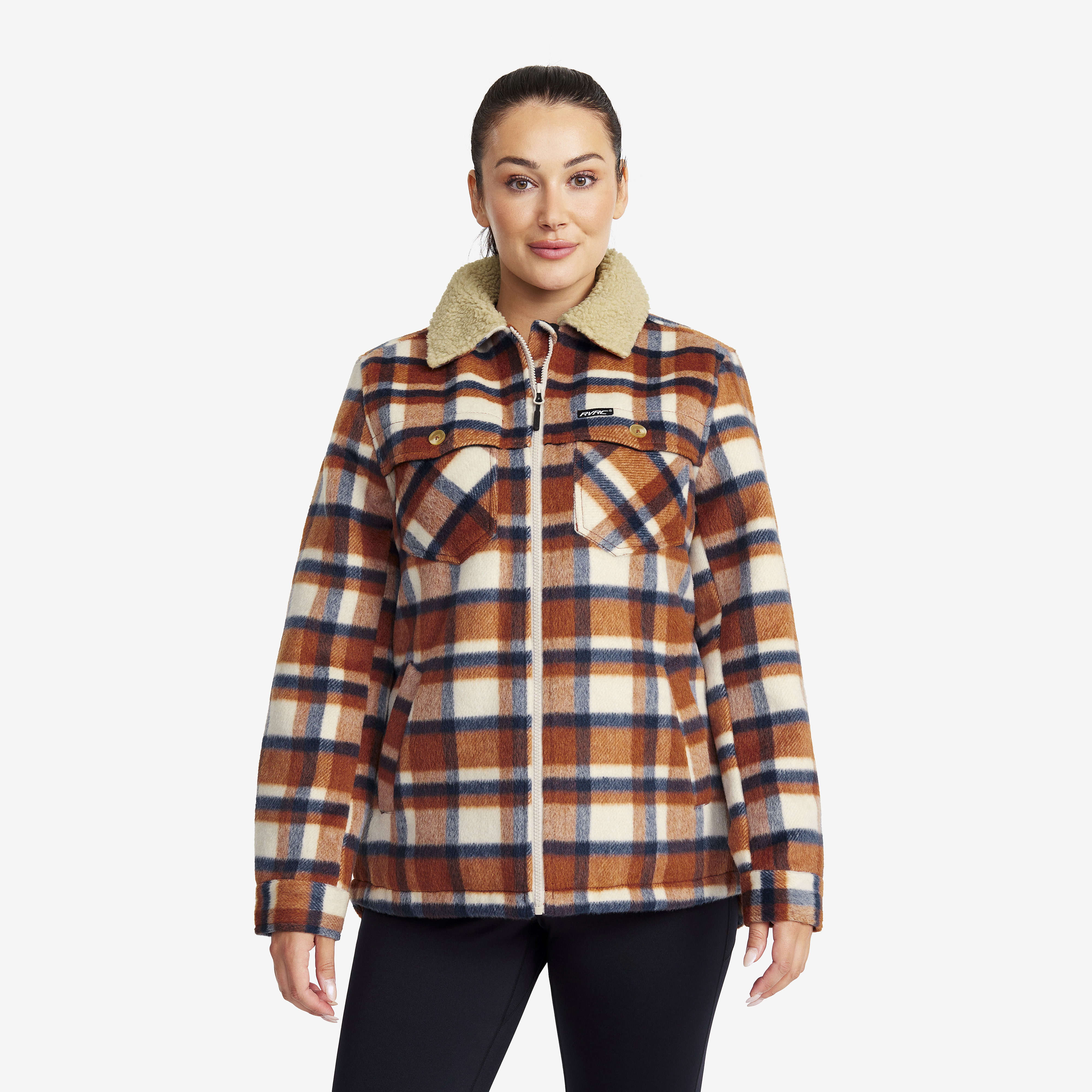 Lumber Jacket Rusty Orange/Oatmeal Naiset