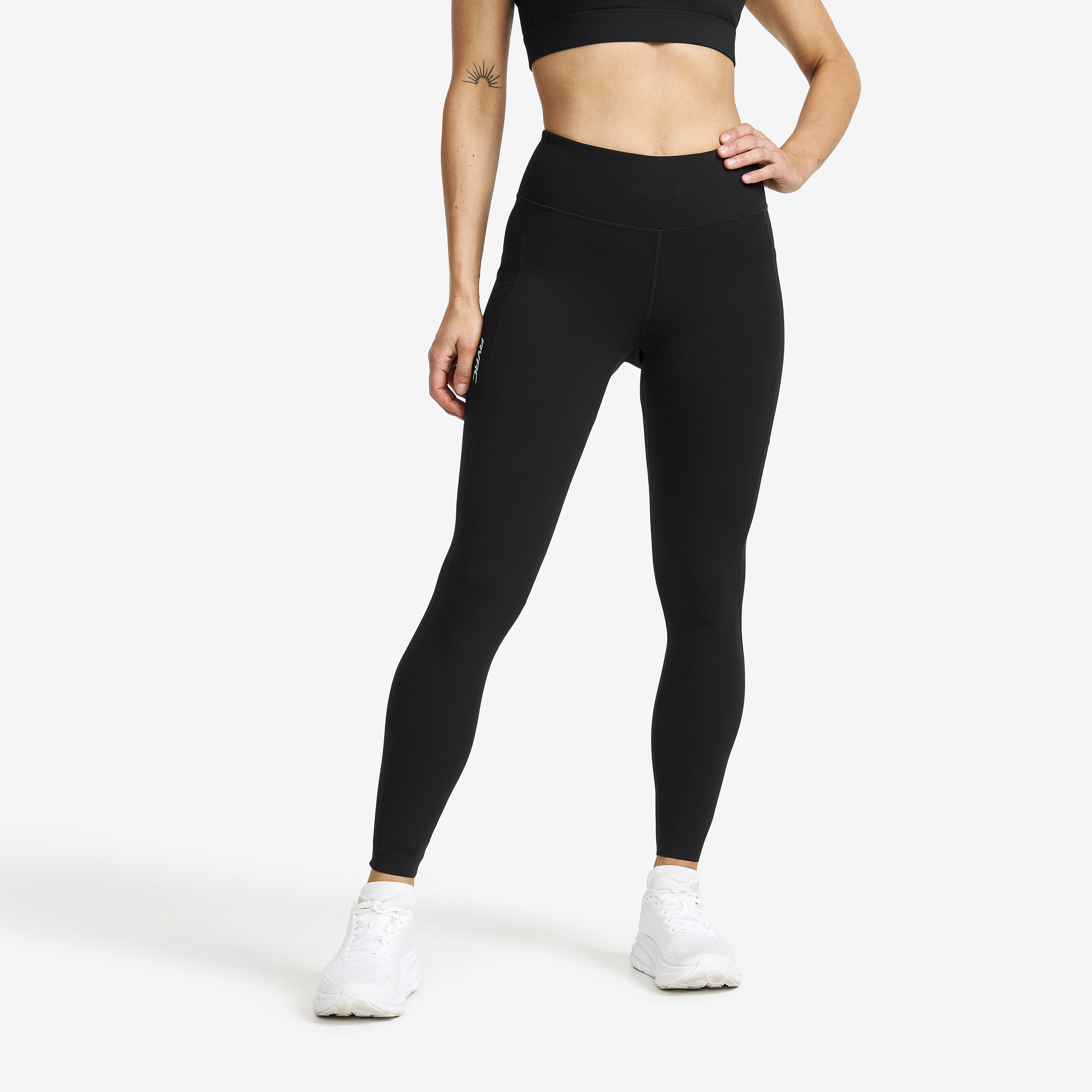 Rapid Pocket Leggings Dam Black, :3XL