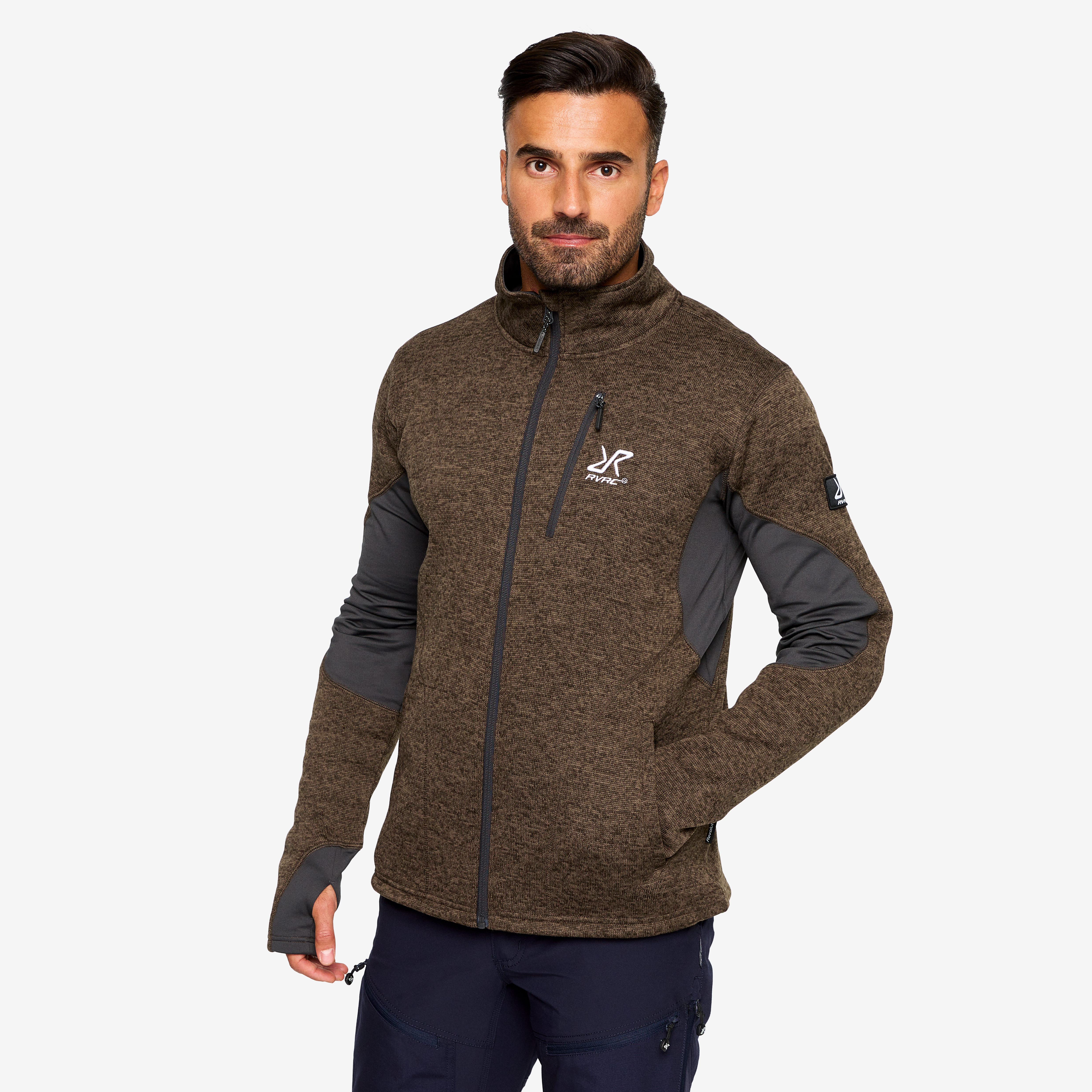 Fusion Fleece - Herr - Mud, Storlek:S - Herr > Tröjor > Fleece