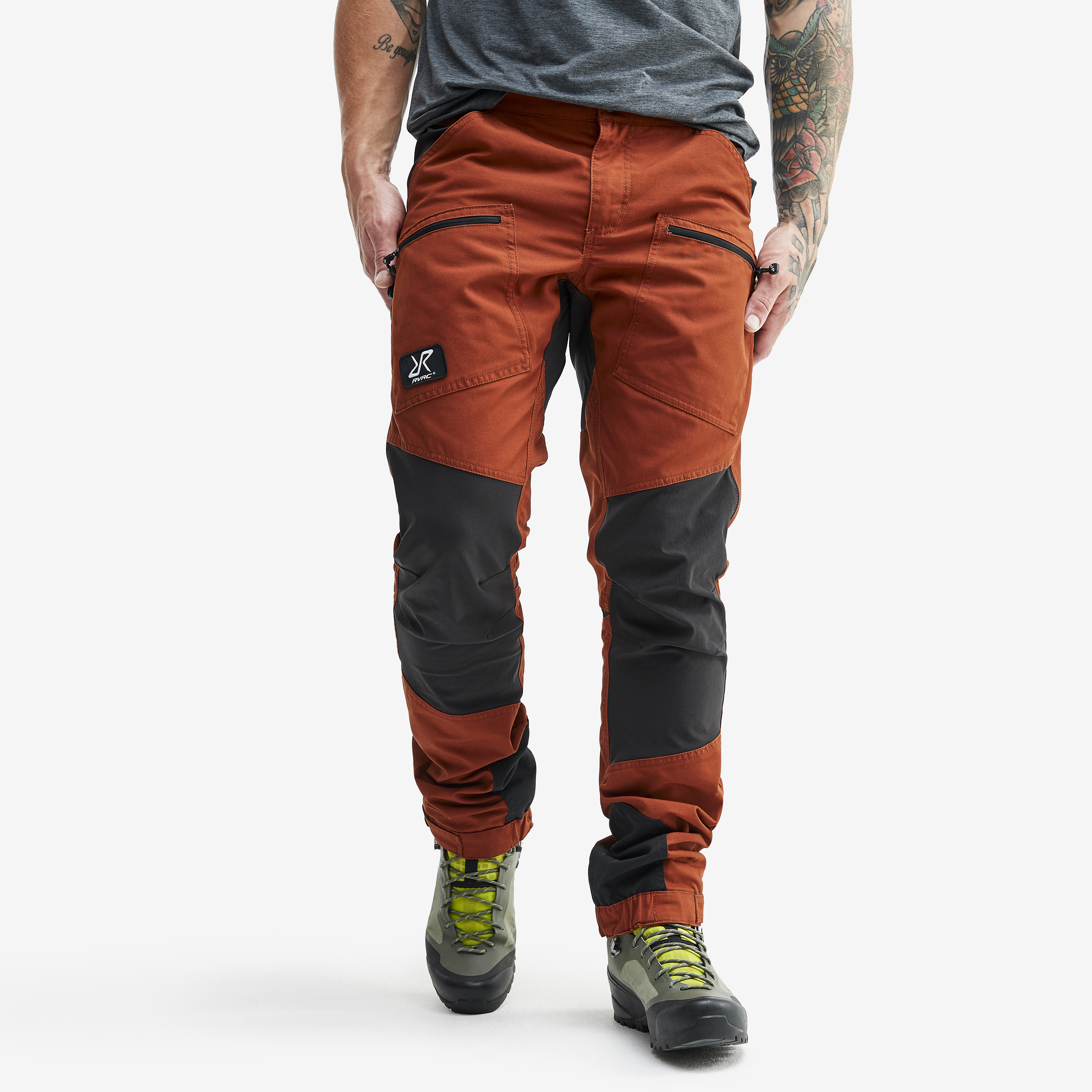 Nordwand Pro hiking trousers for men in orange