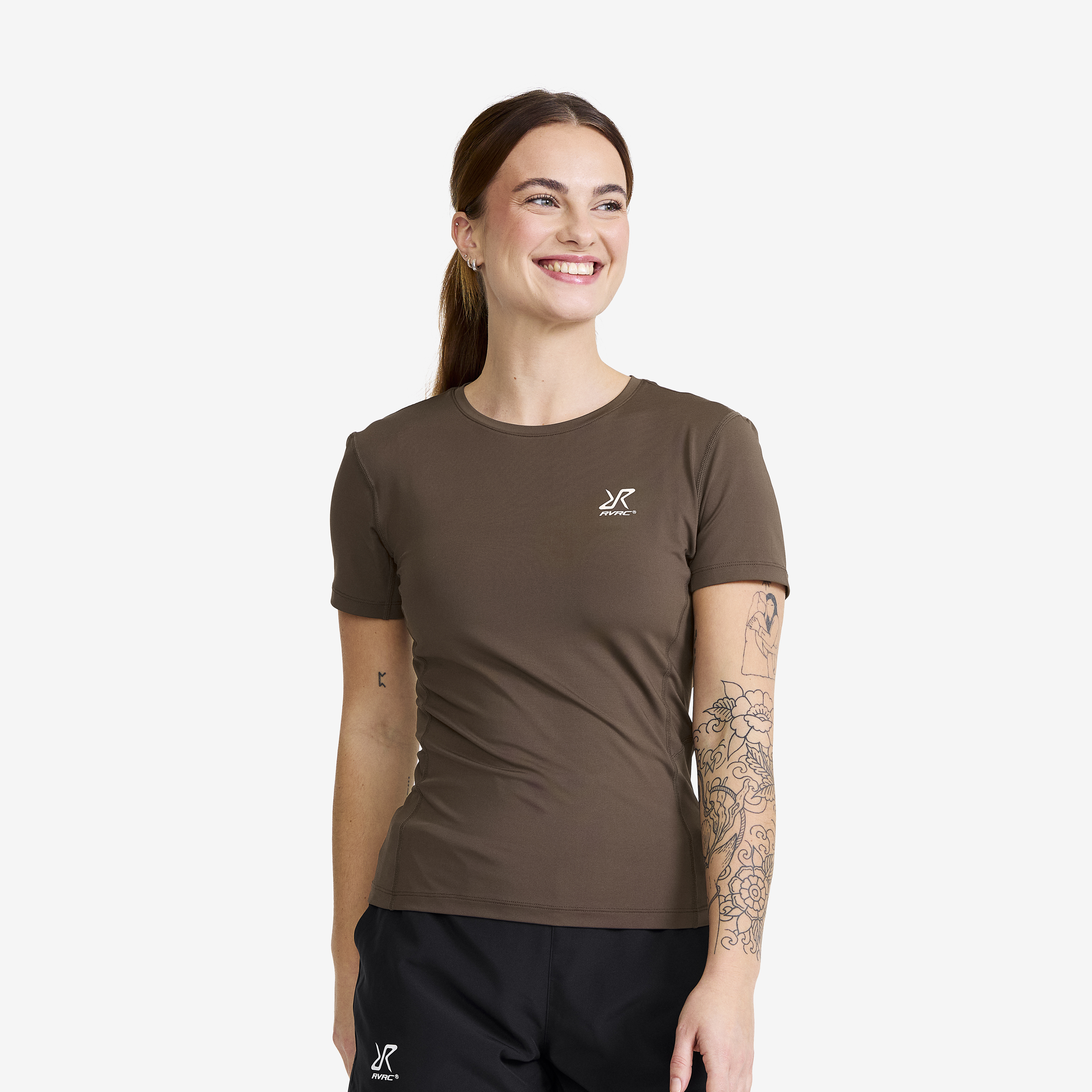 Stride Active T-shirt Dame Hot Fudge