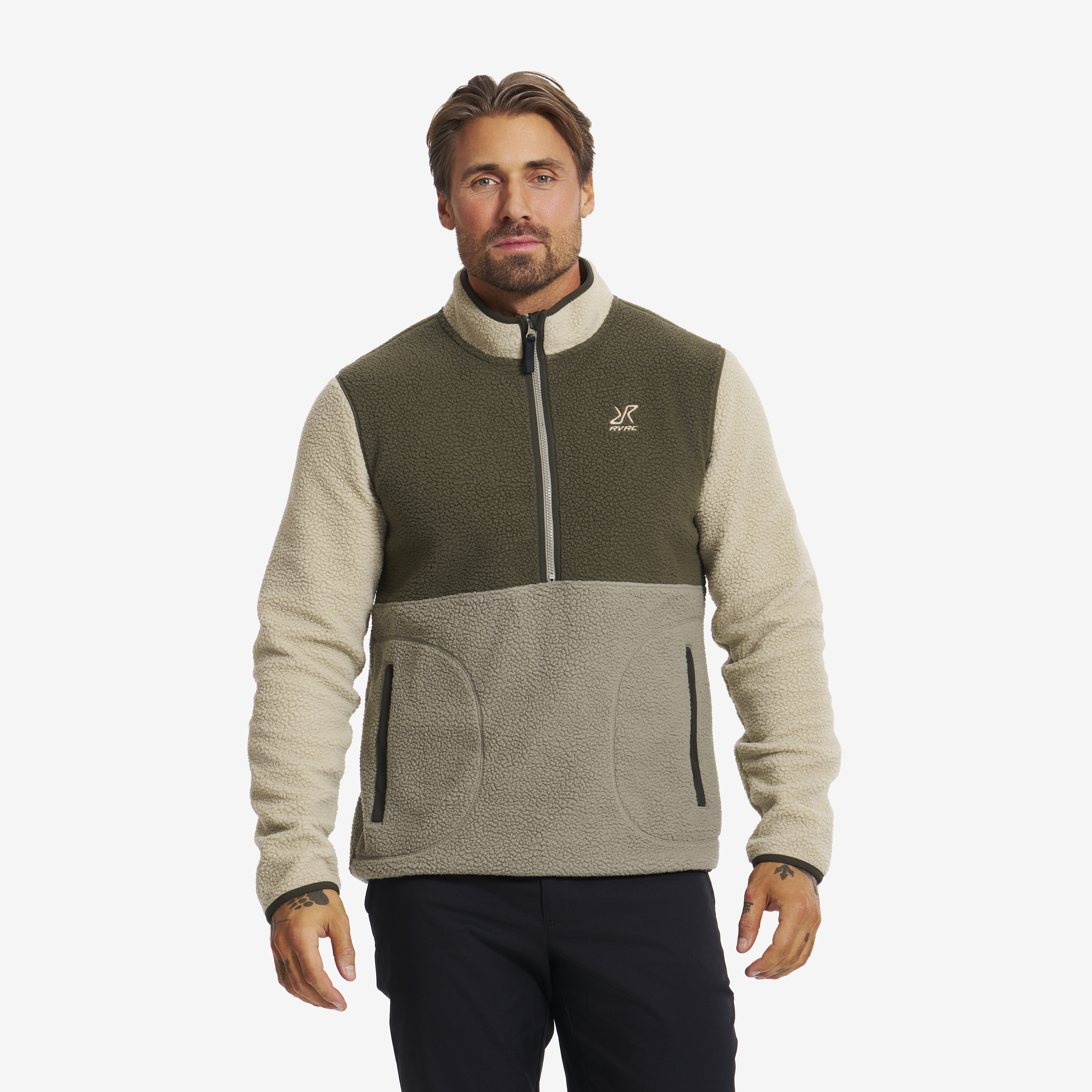 Canyon Half-zip Pile Fleece Grape Leaf/Eucalyptus Herr, 