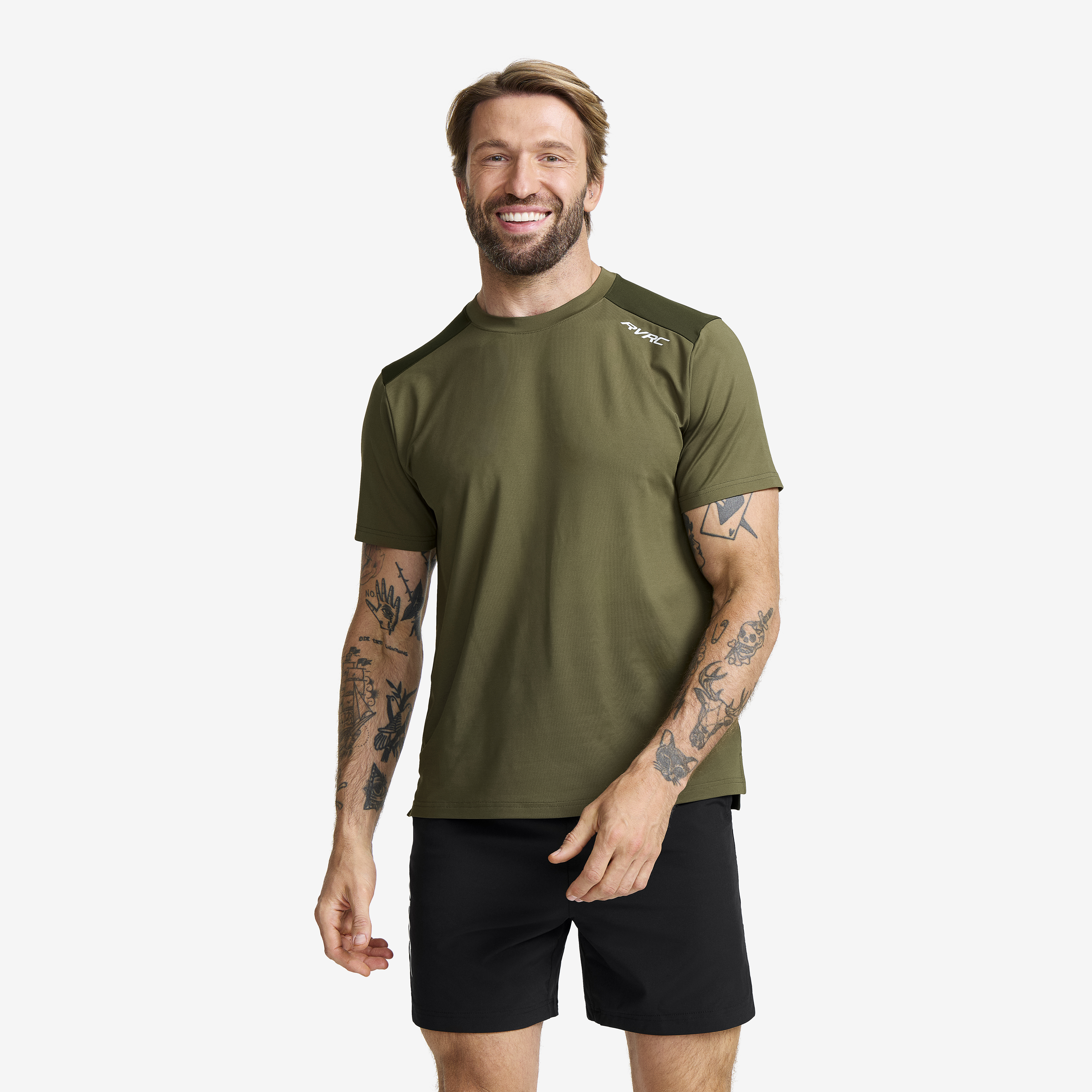Direction Active Contrast T-shirt Charcoal Black/Porcelain Men, 