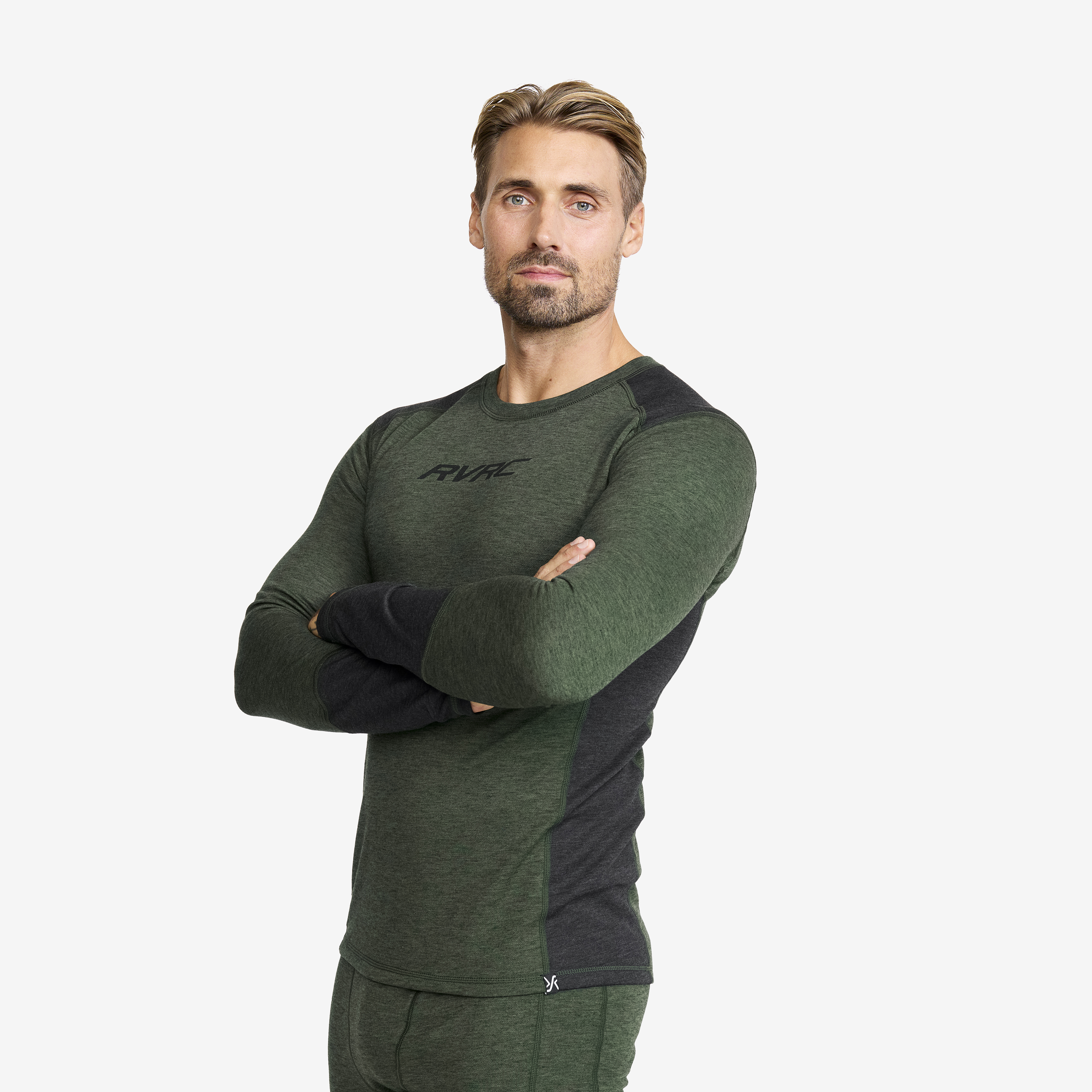 North Merino Top Rosin Green/Black Herren