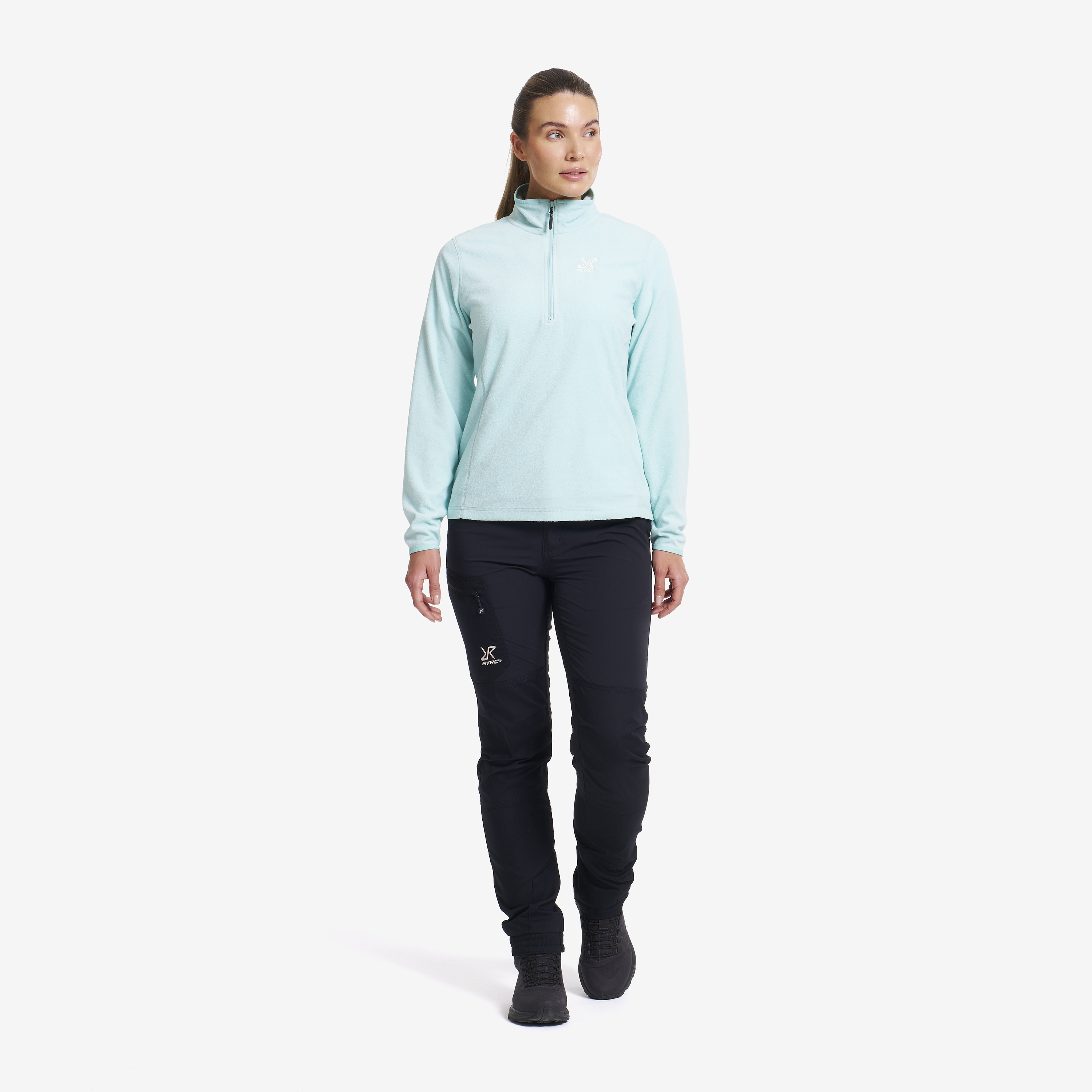 Hiker Half-zip Fleece Women Pastel Turquoise | RevolutionRace