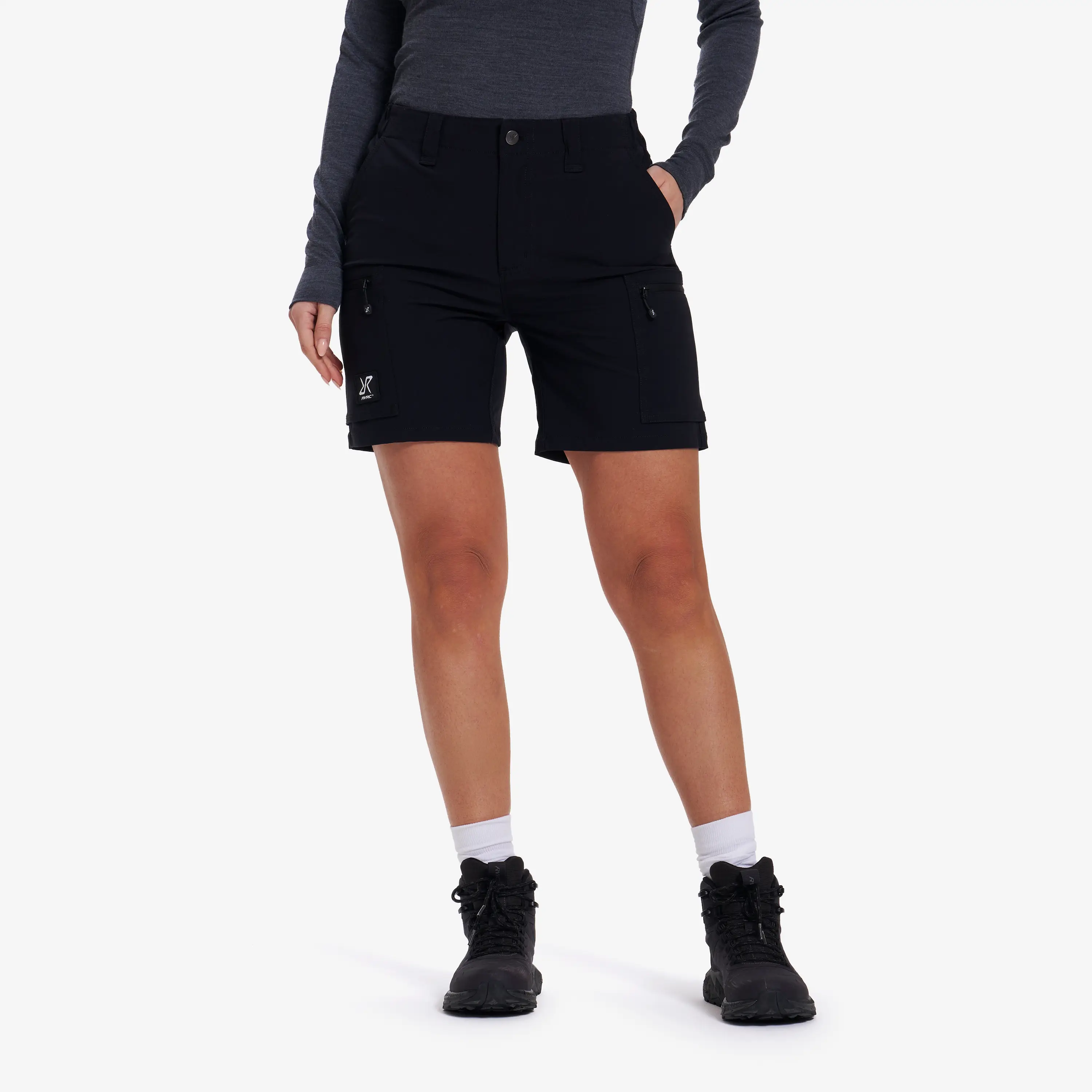 Nordwand Stretch Shorts Black Naiset, 