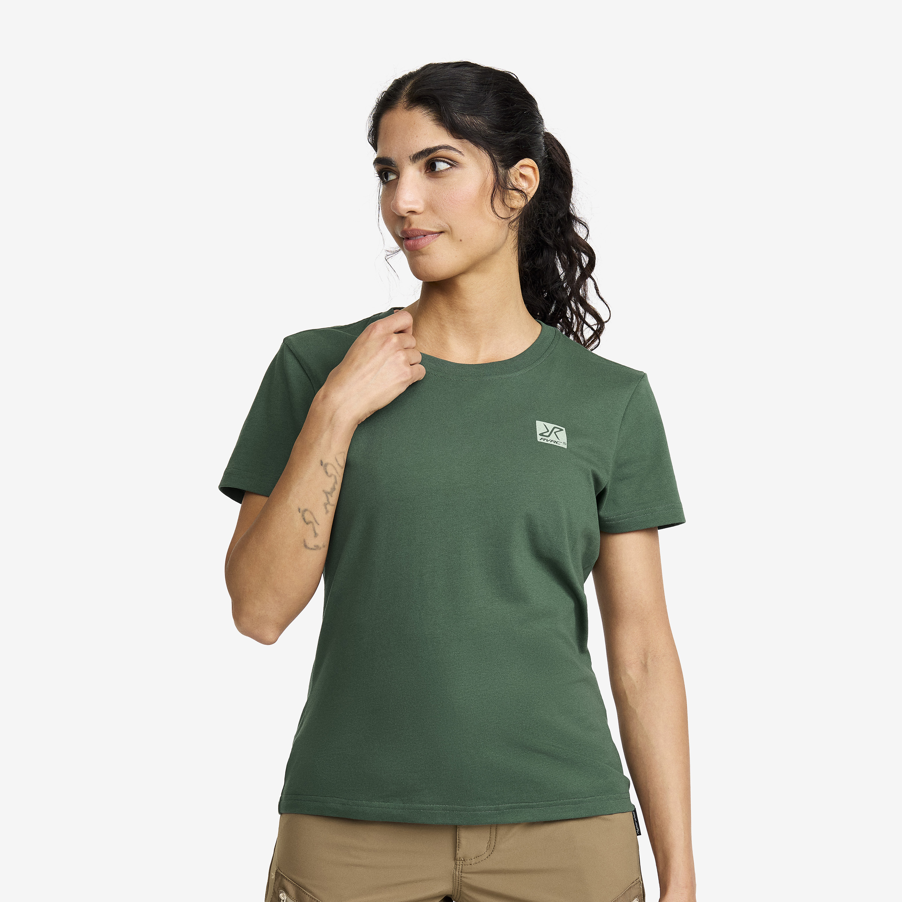 Easy Slim Fit T-shirt Garden Topiary Damen