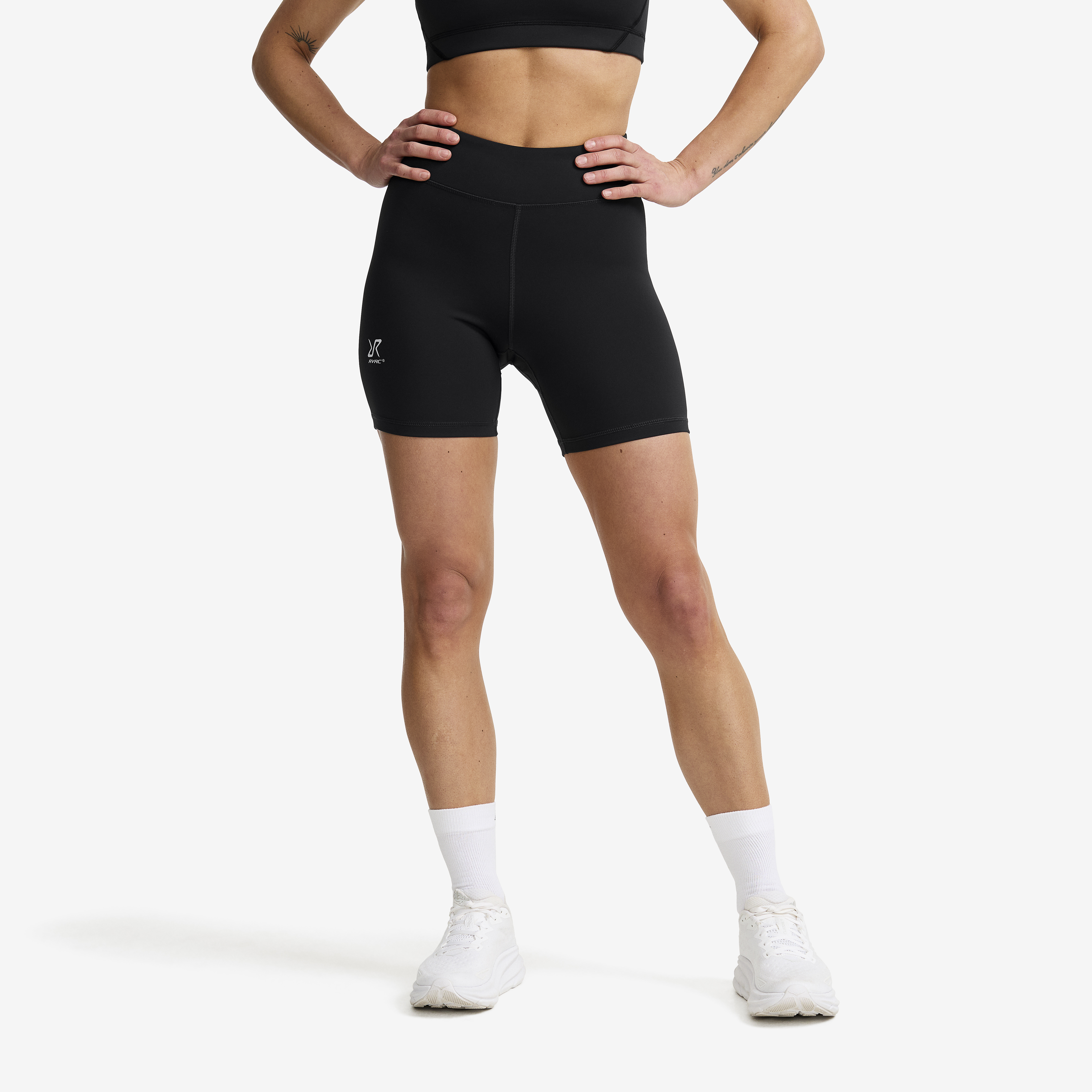 Flow High-waisted Hotpants Dam Black, :XS