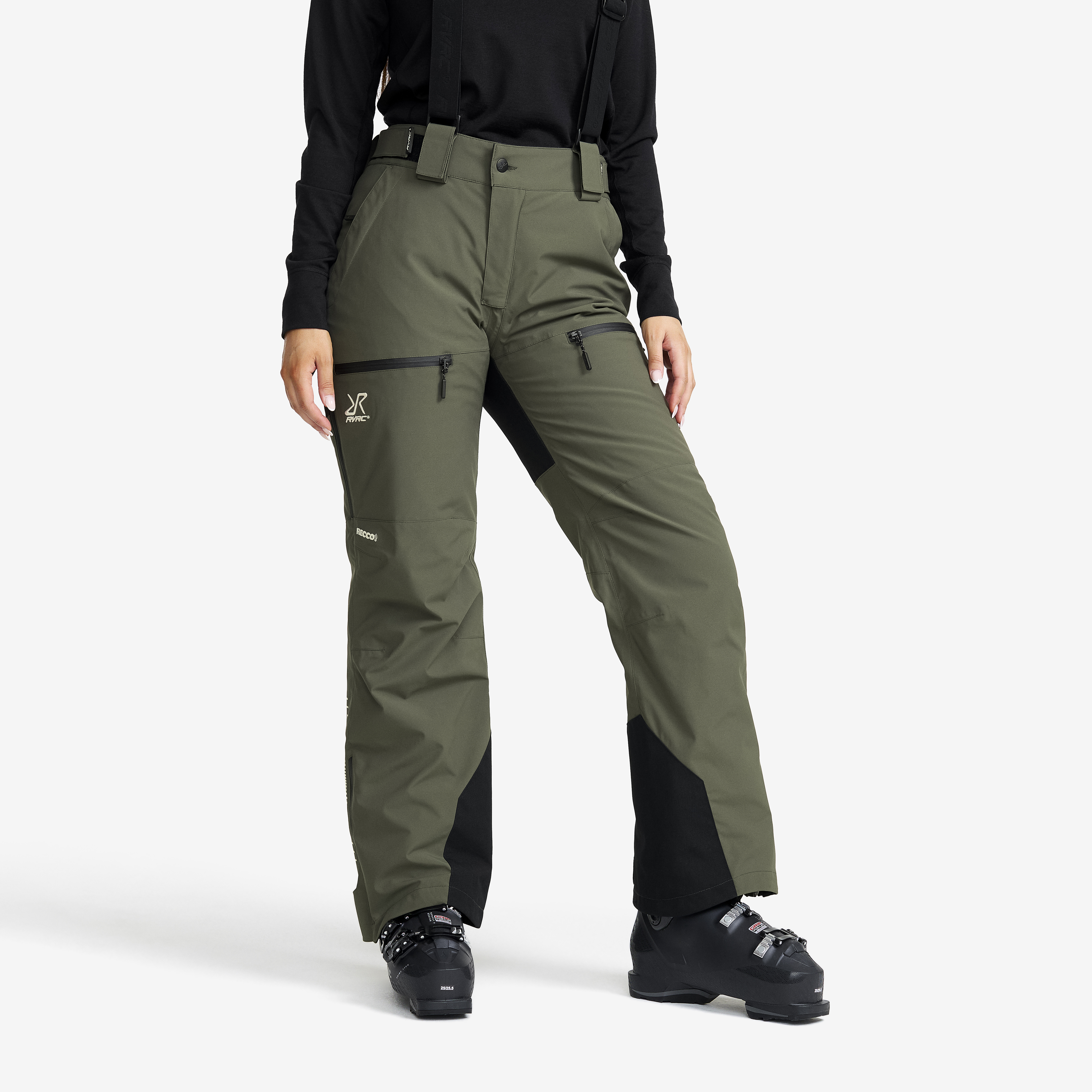 AccXel Insulated 2L Ski Pants Dam Kambaba Green, :4XL