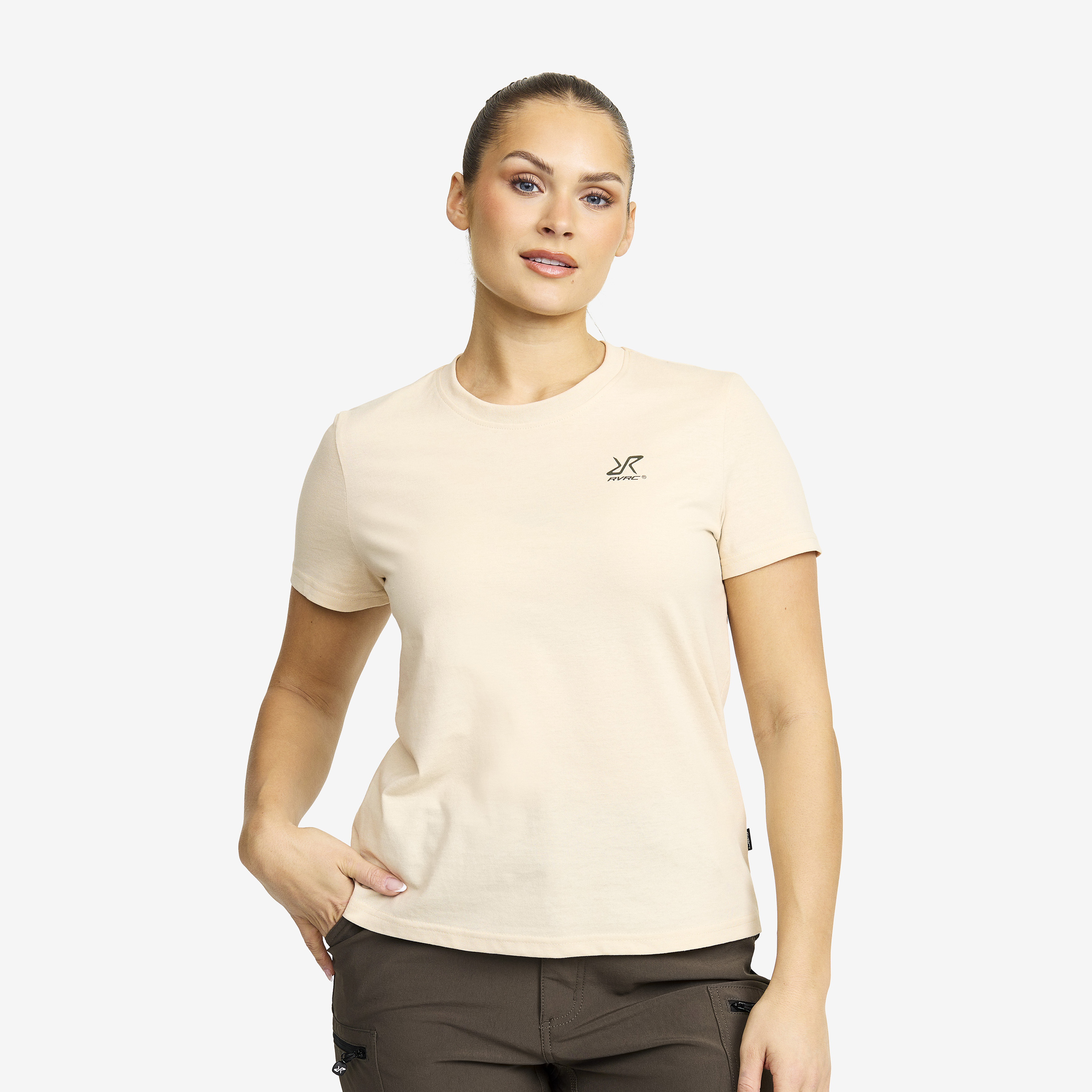 Easy T-shirt  Oatmeal Donna