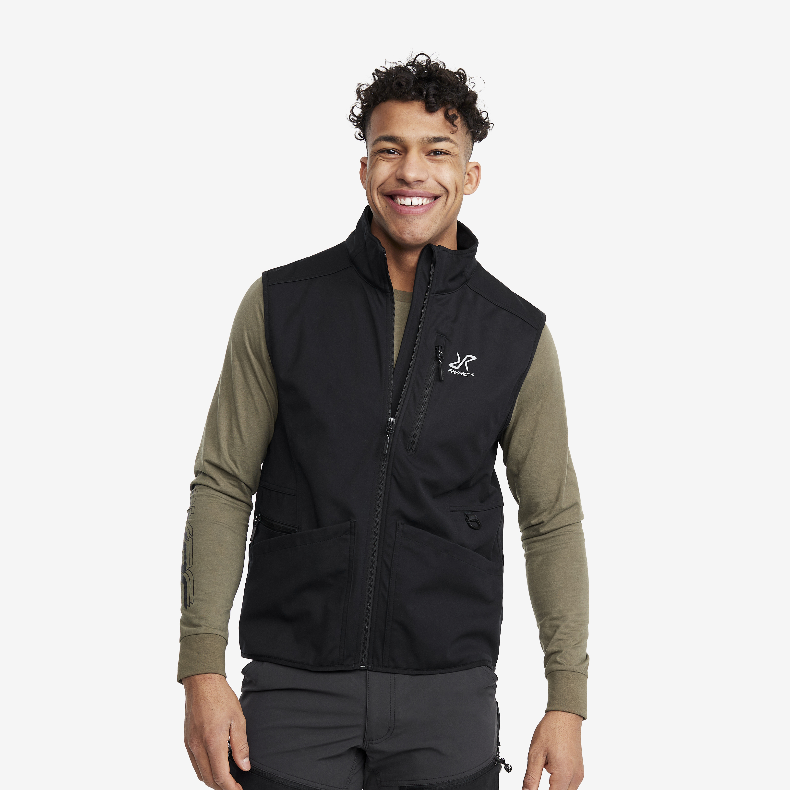 Responder Softshell Vest Black Herren,