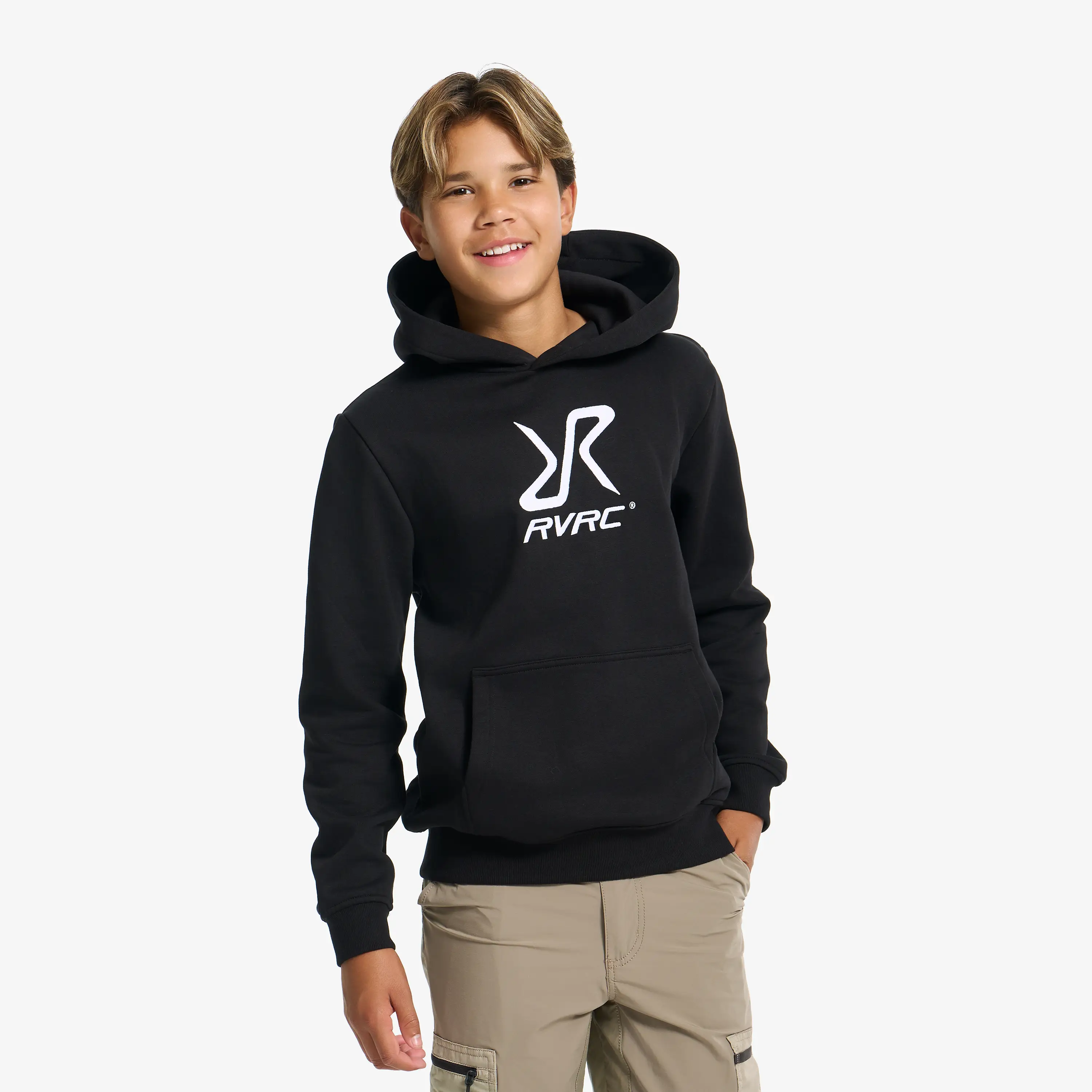 RVRC Hoodie Black/White Teens, 
