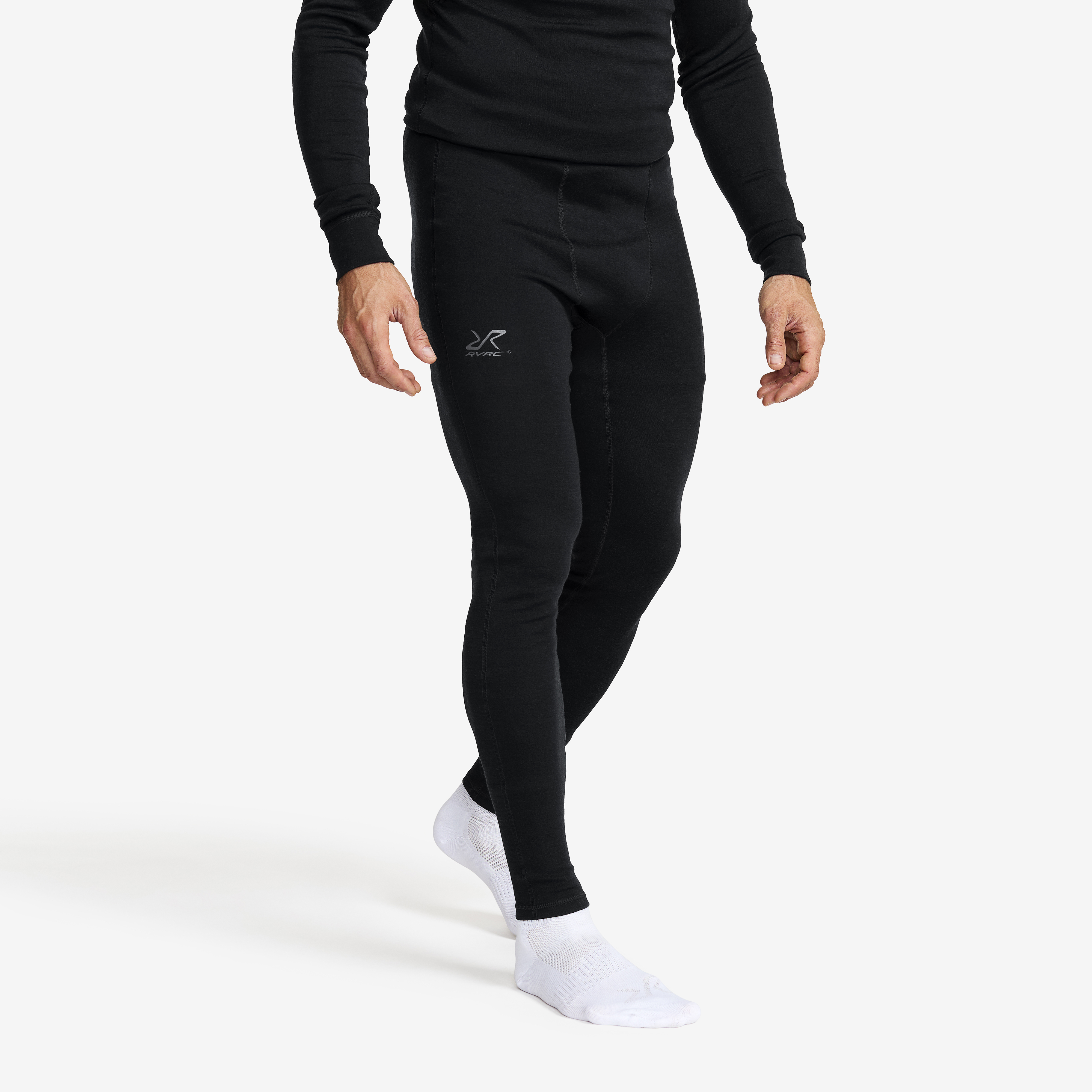 Route Merino Warm Base Layer Pants Black Heren, 