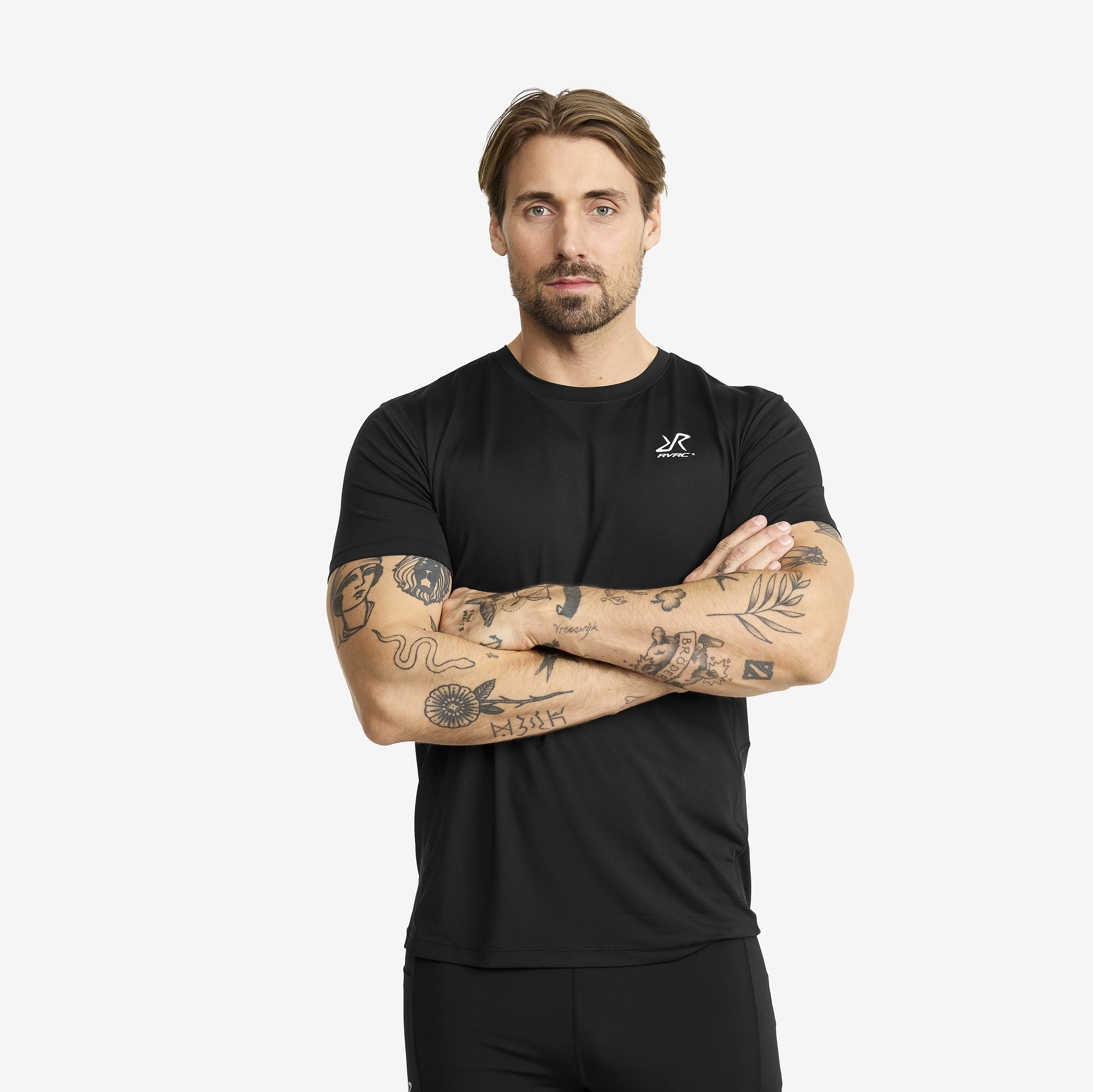 Stride Active T-shirt Black Męskie