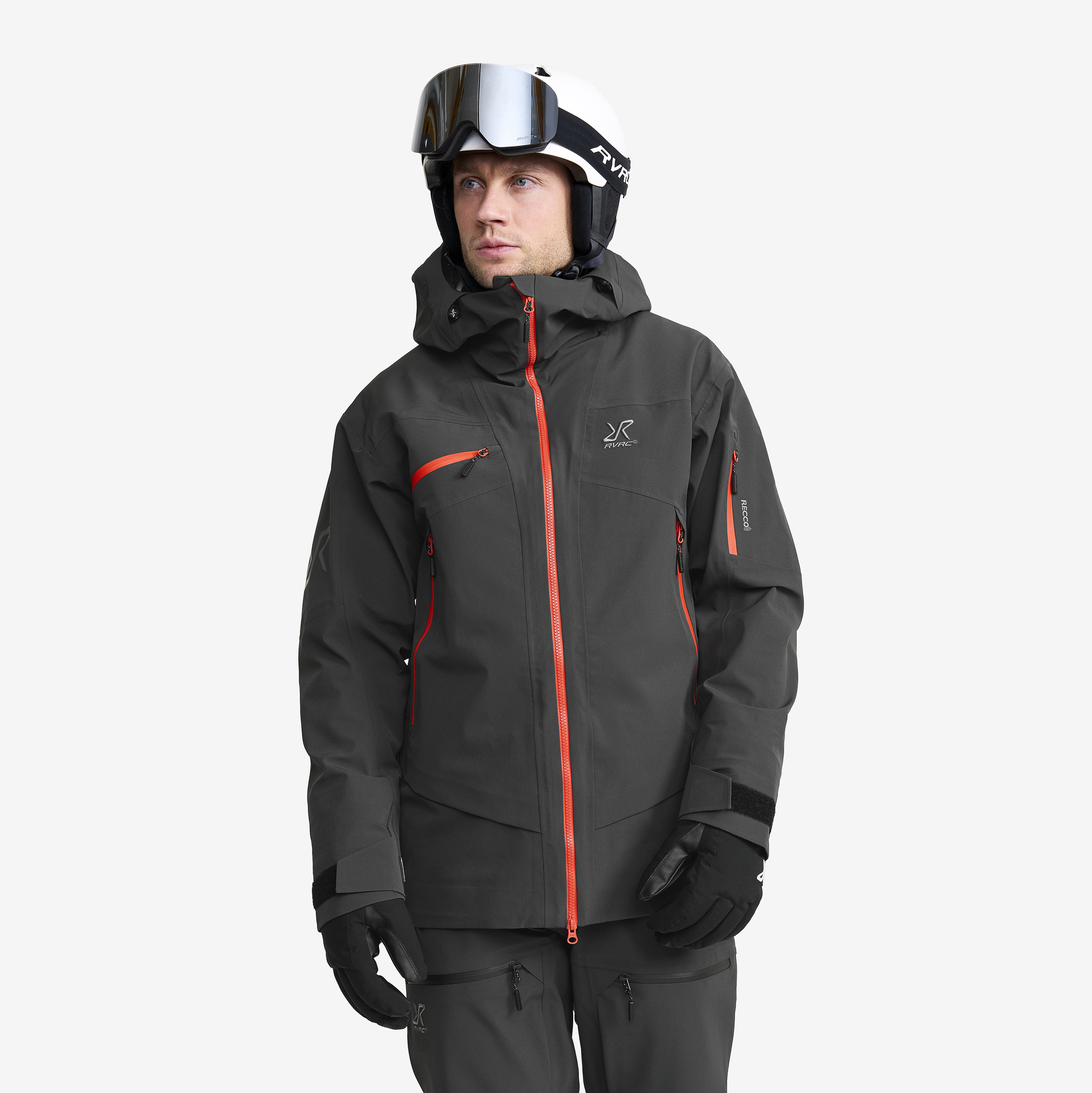 Atlas 3L Ski Jacket Anthracite Heren, 