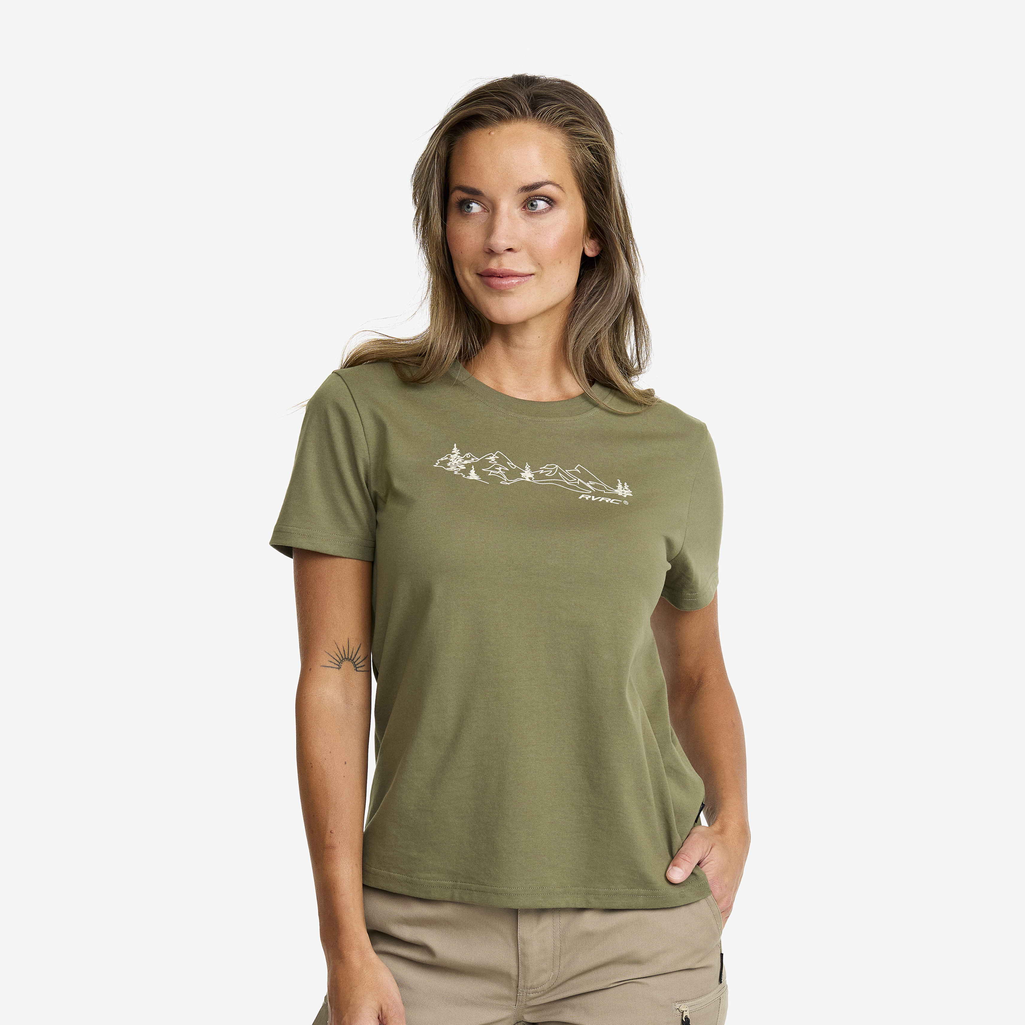 Easy Graphic Forest Lines T-shirt Kalamata Naistele