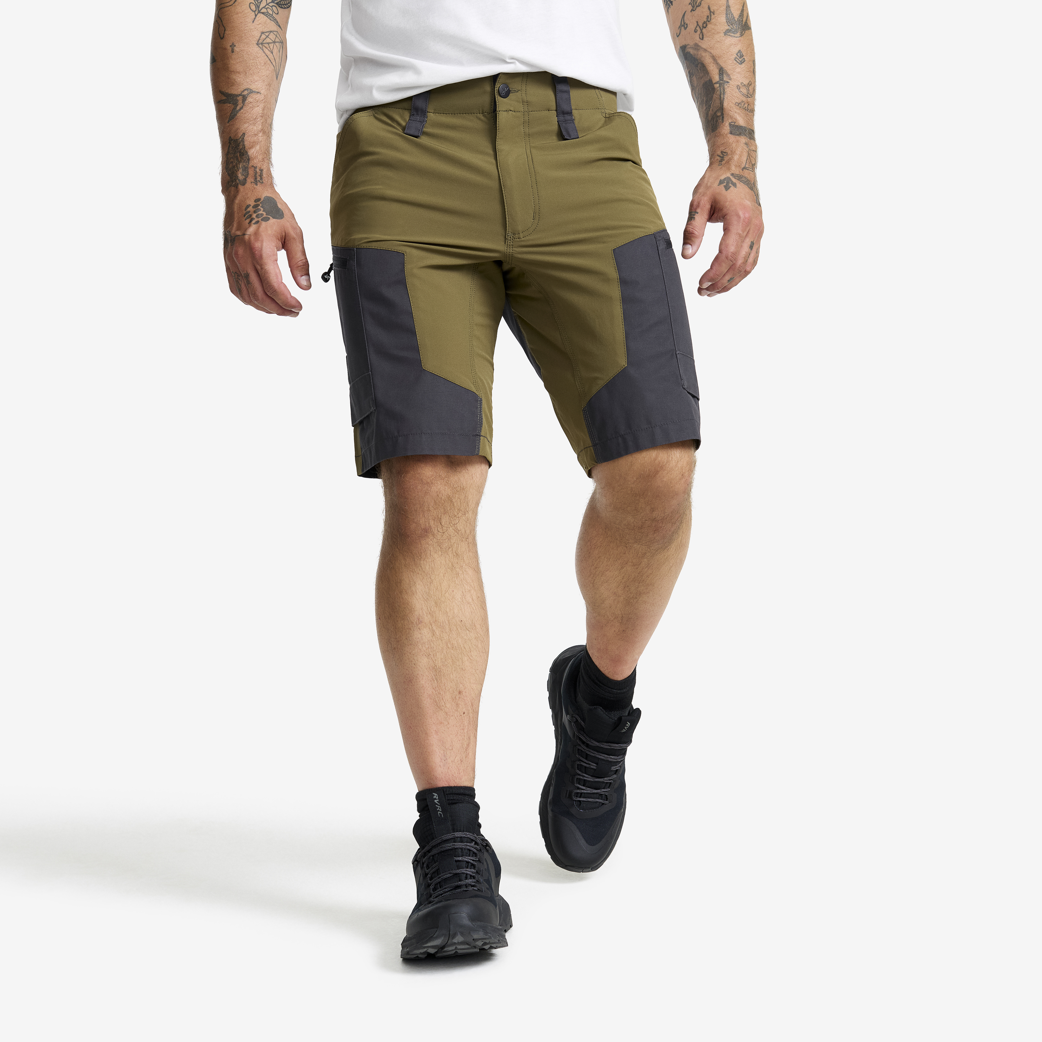 RVRC GP Shorts Dark Olive Homme,