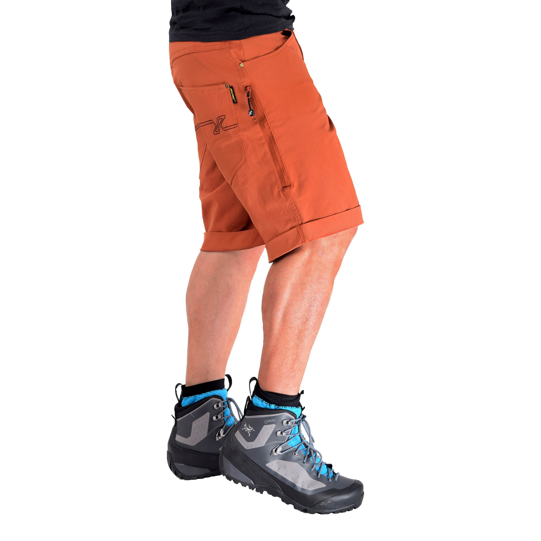 Twisted Outdoor Shorts Herre Rusty Orange