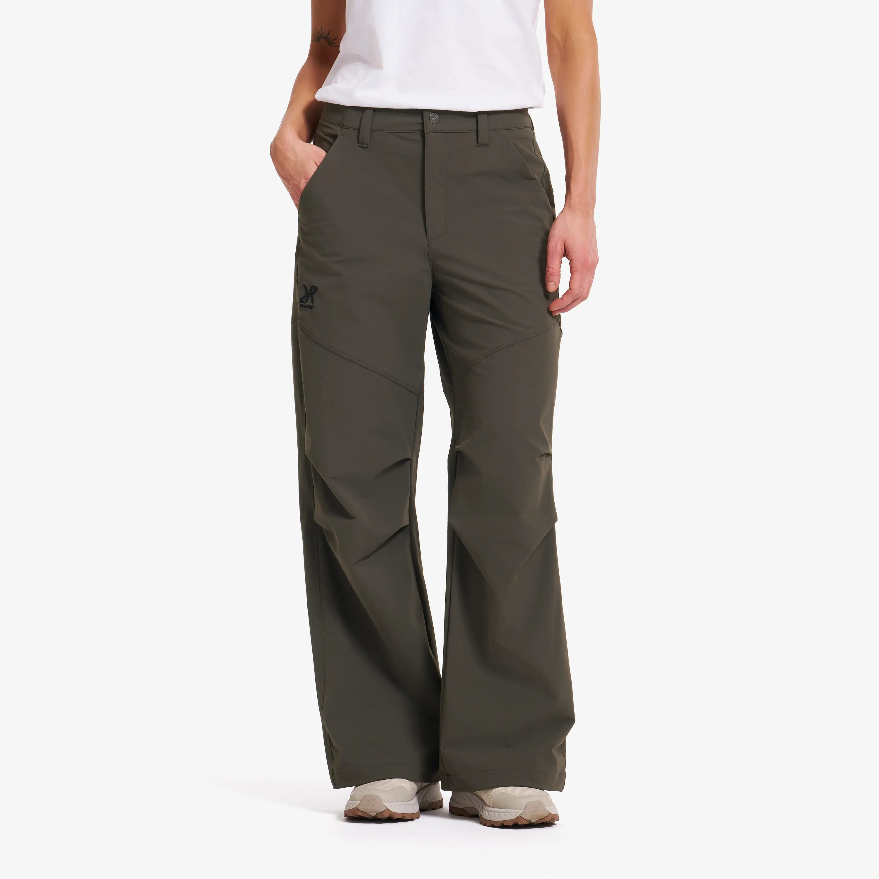 Zenith Wide Leg Pants Dame Moss Gray