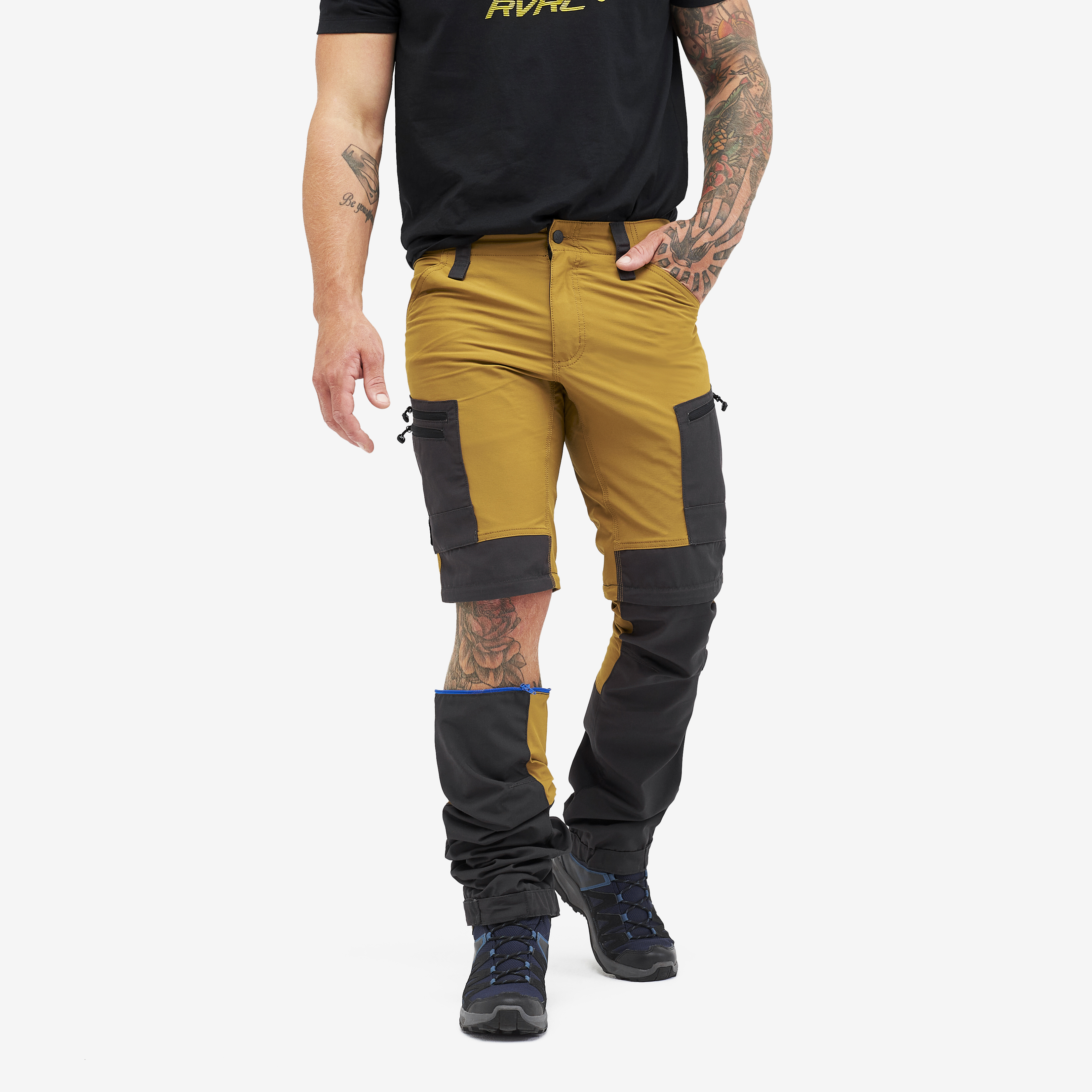 RVRC GP Pro Zip-off spodnie trekkingowe męskie żółty
