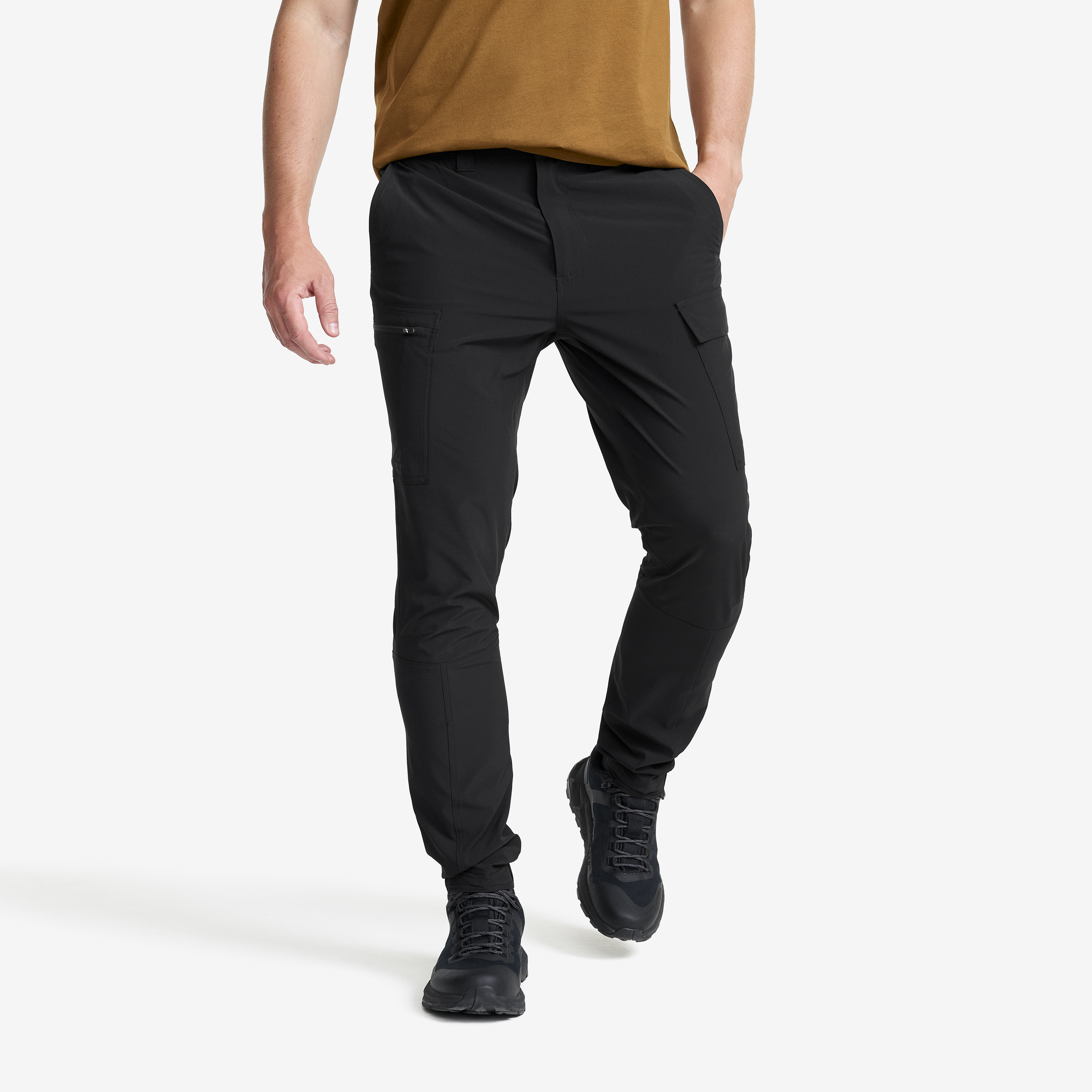 Verge Stretch Cargo Pants Black Herr,
