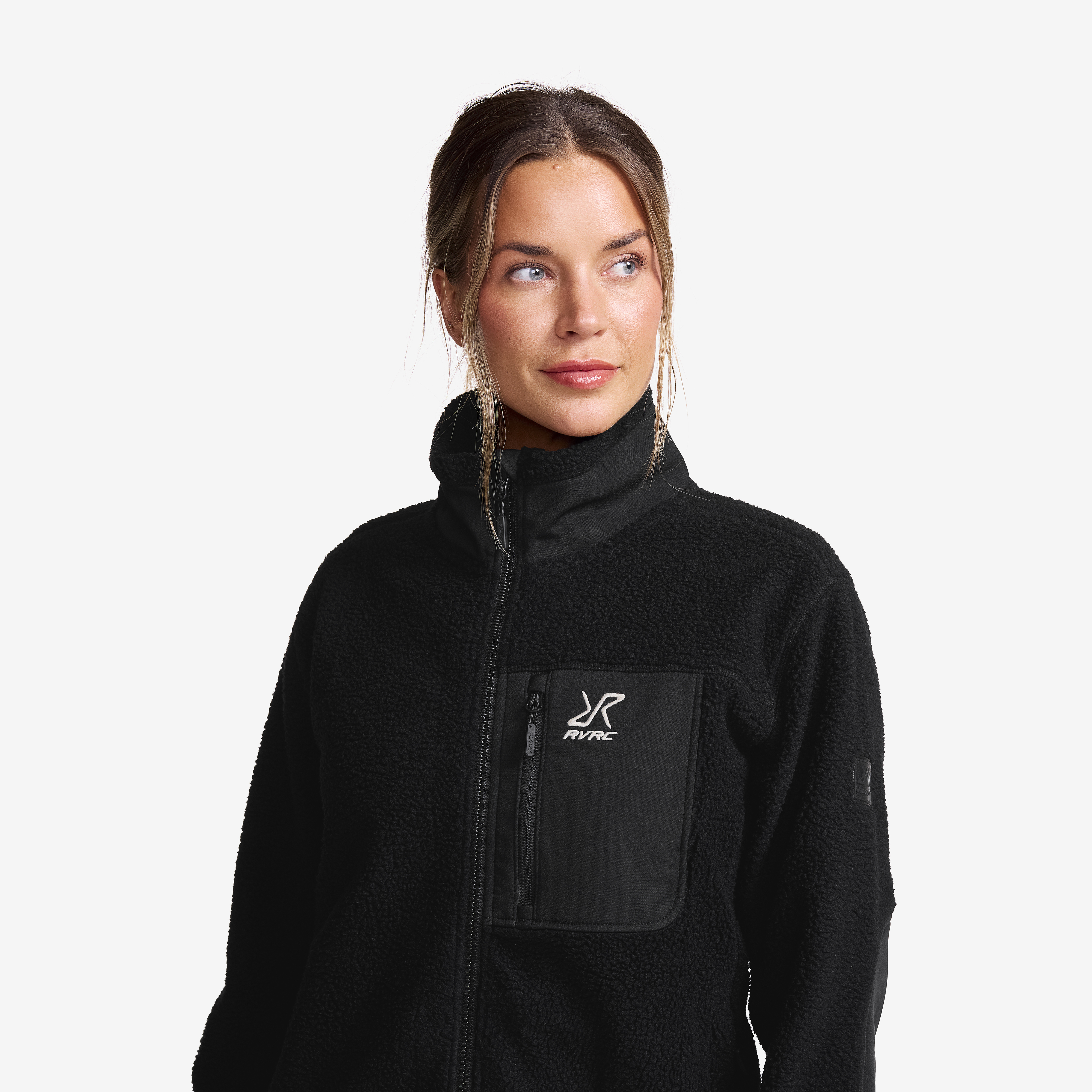 High Pile Fleece Jacket Women Black | RevolutionRace