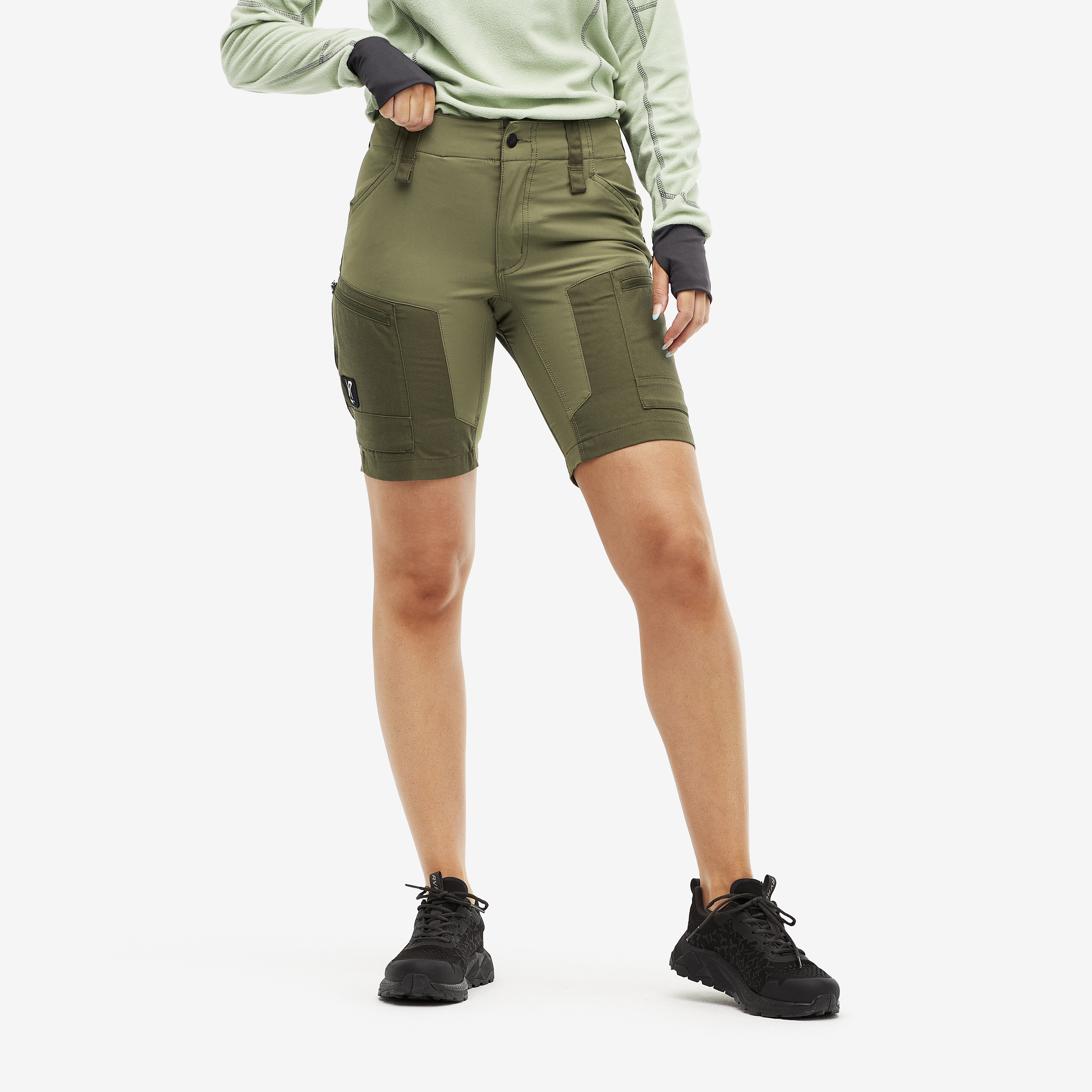 RVRC GP Shorts Burnt Olive Dam