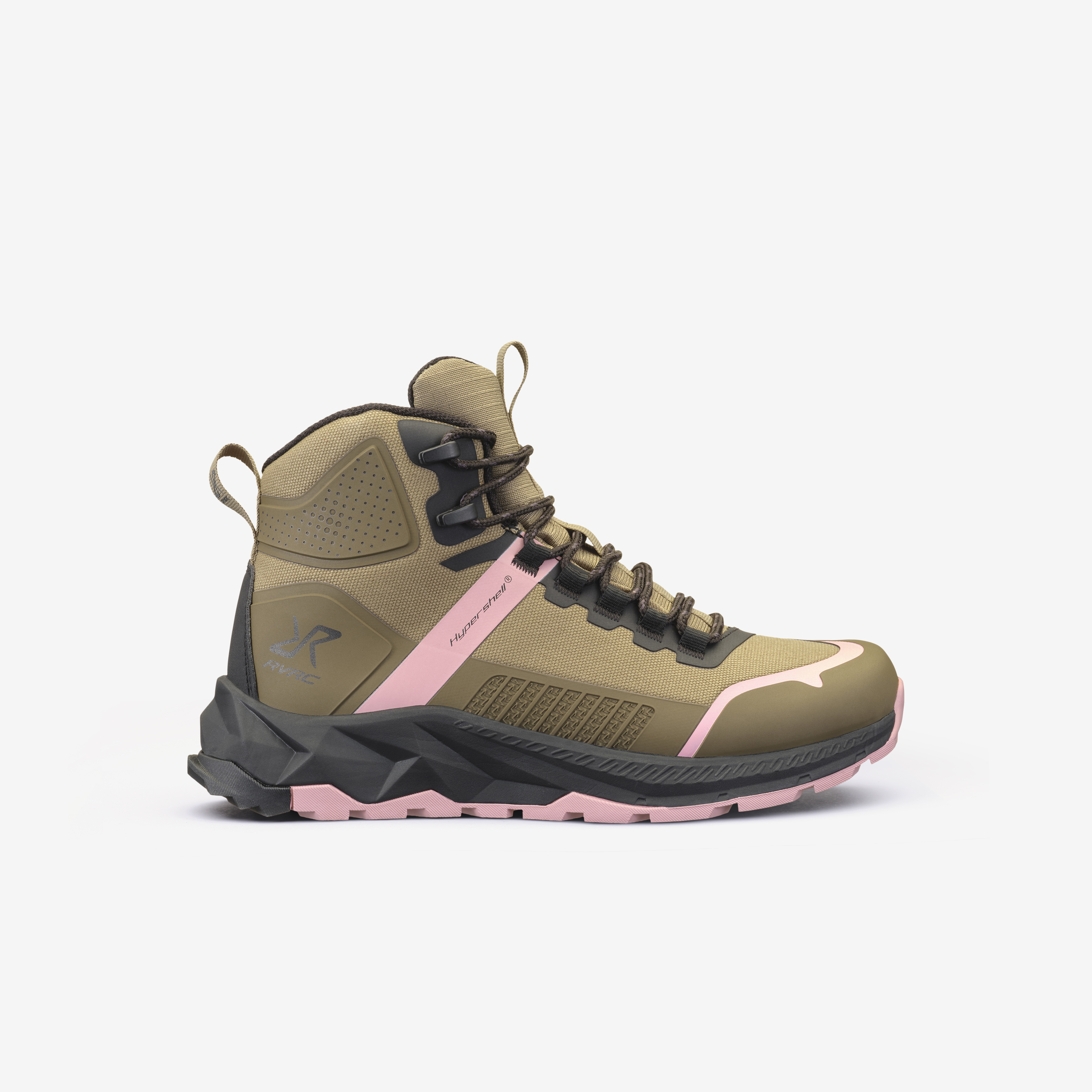 Phantom Trail Mid Waterproof Hiking Boots Khaki/Dusty Pink Naiset