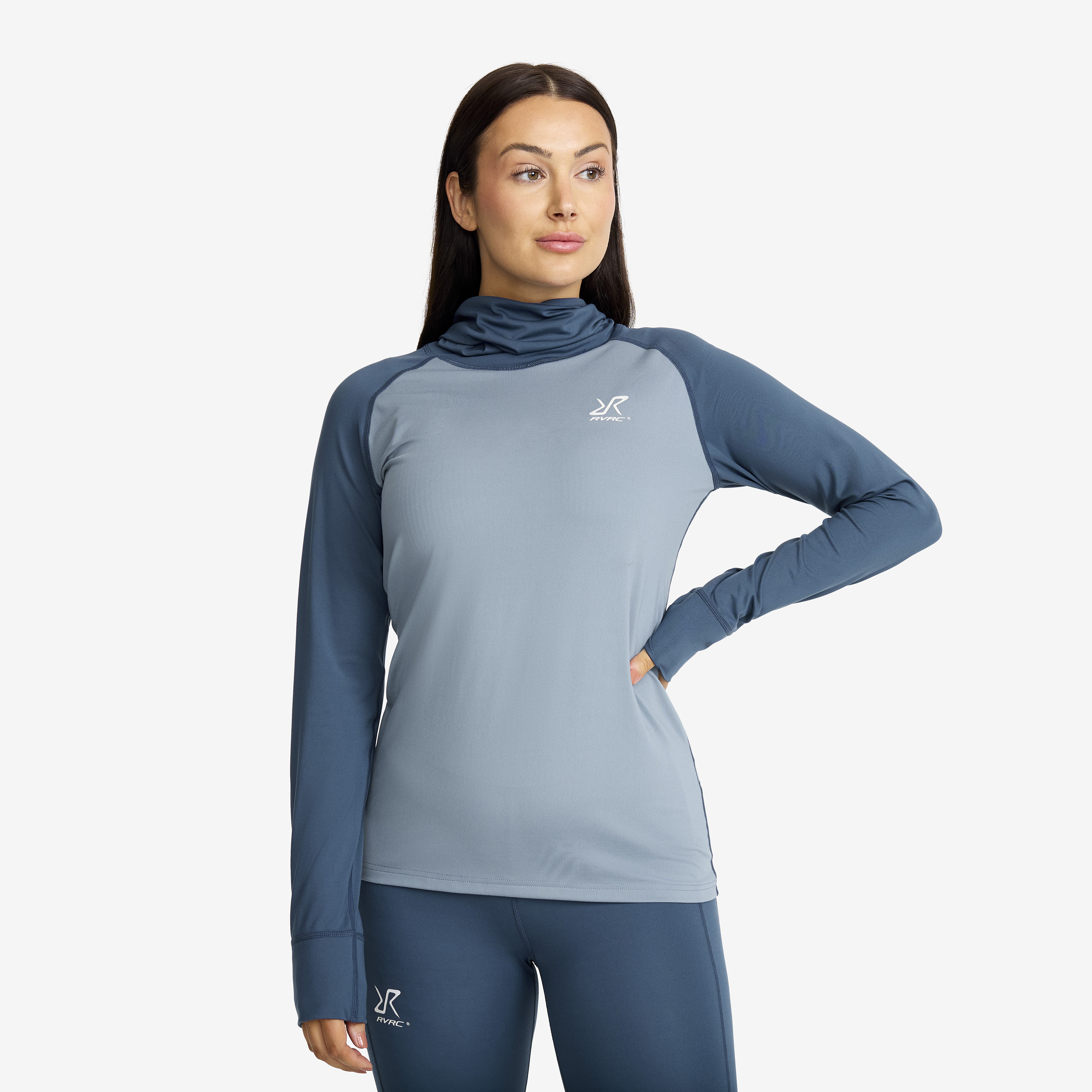 Uphill Balaclava Top Naiset Moonlit Ocean/Blue Mirage Koko:4XL – Vaatteet > Paidat