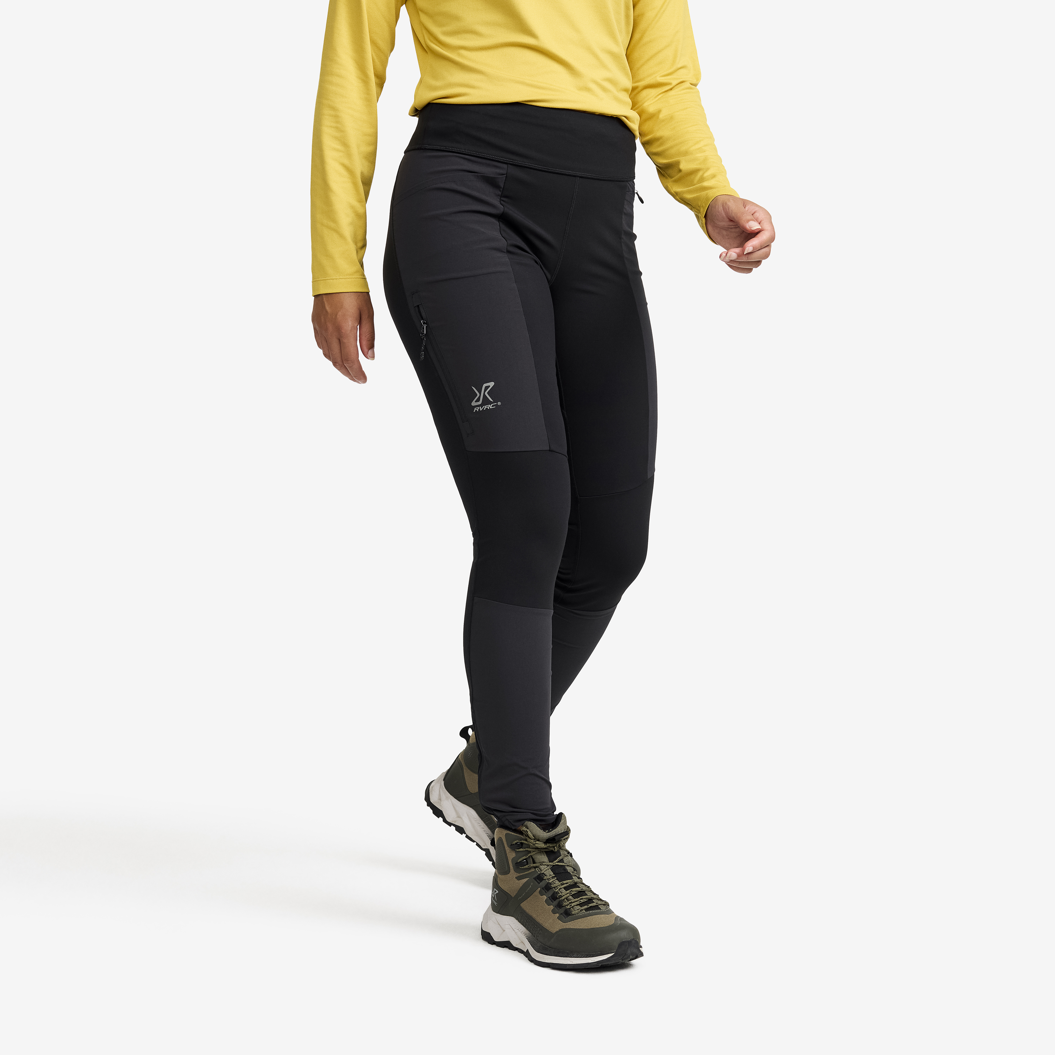 Cliff Pocket Wind Leggings Dame Black