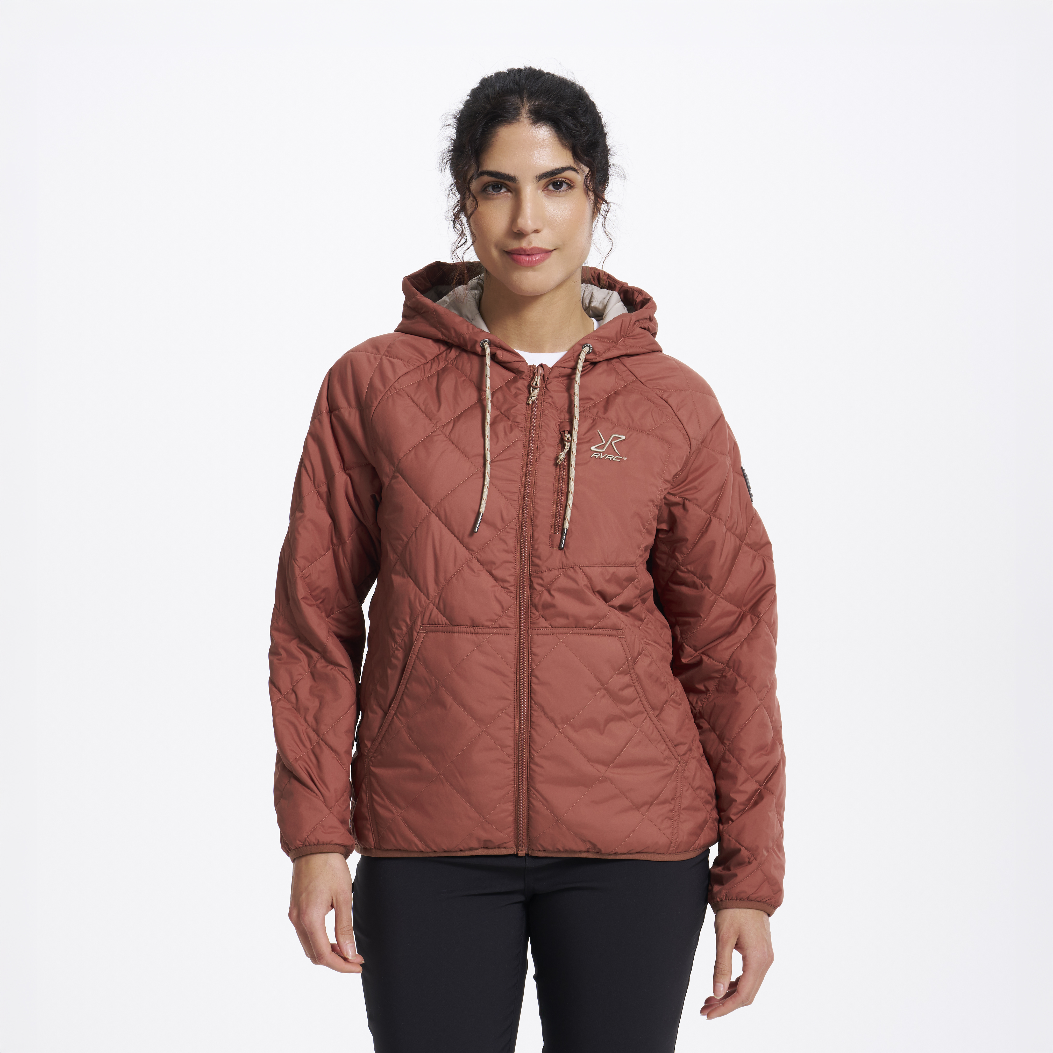Tapa Quilt Insulated Jacket Pink Mahogany Dam,