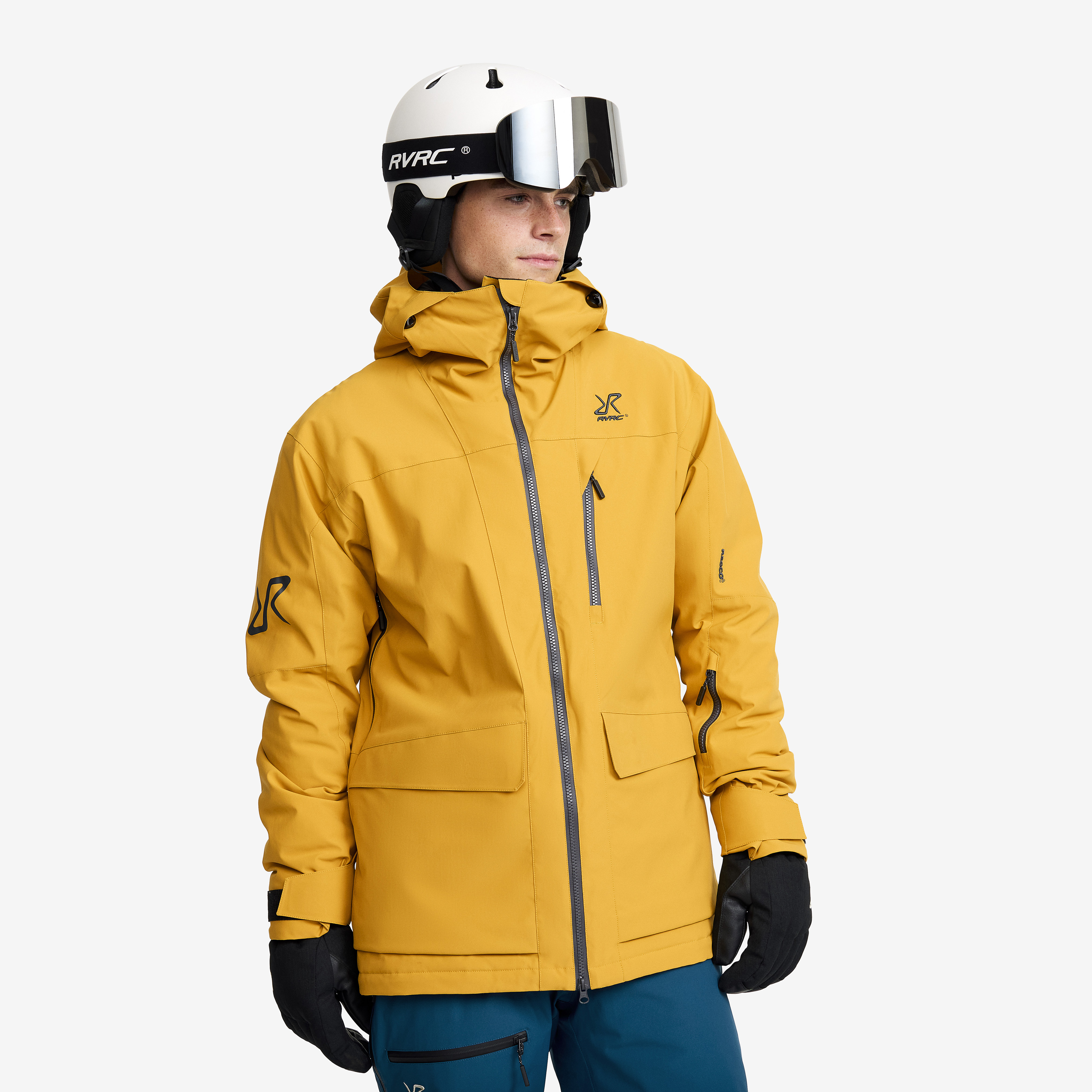 Halo 2L Insulated Ski Jacket Harvest Gold Meestele