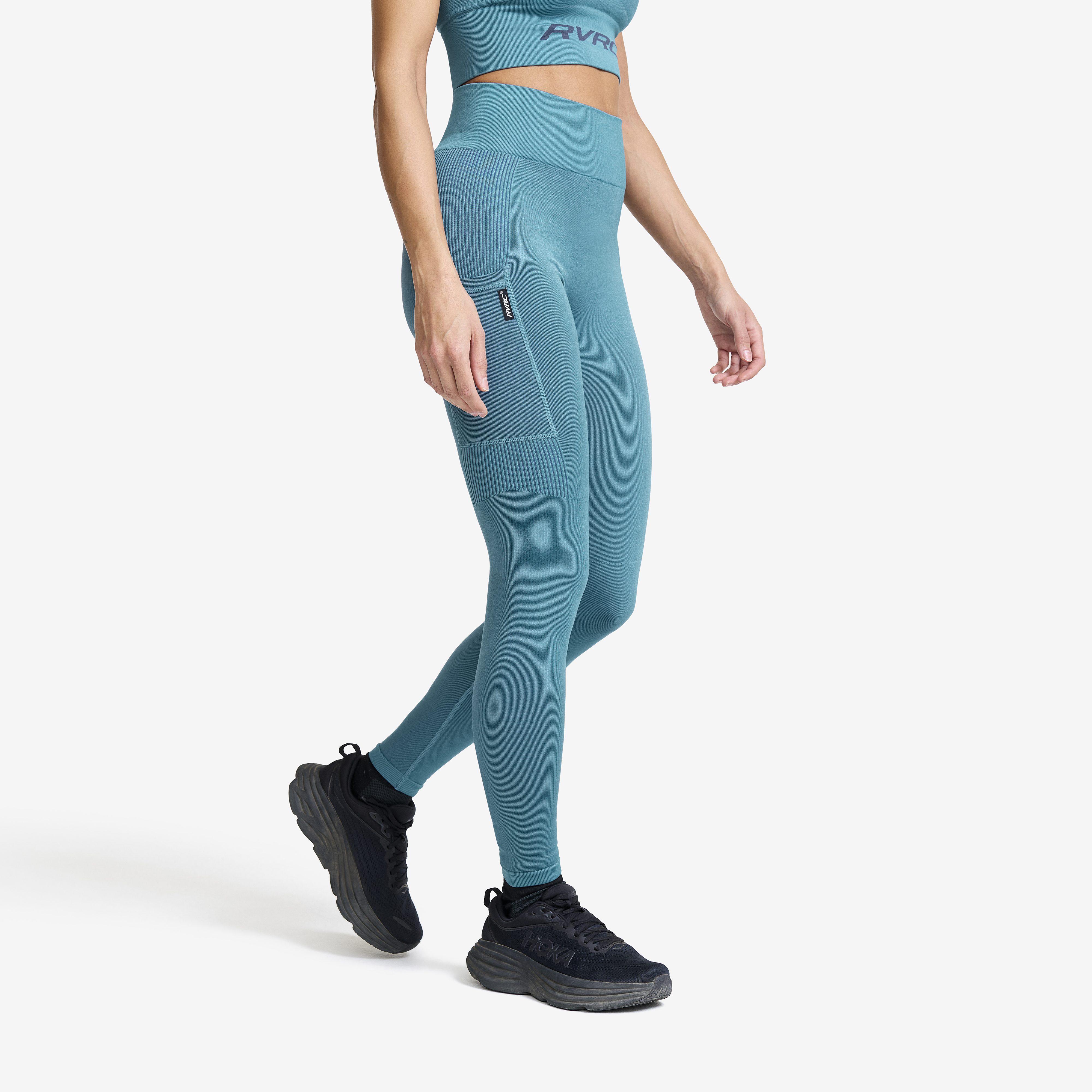 Descent Seamless Tights Dam Blue Ashes, :L-XL