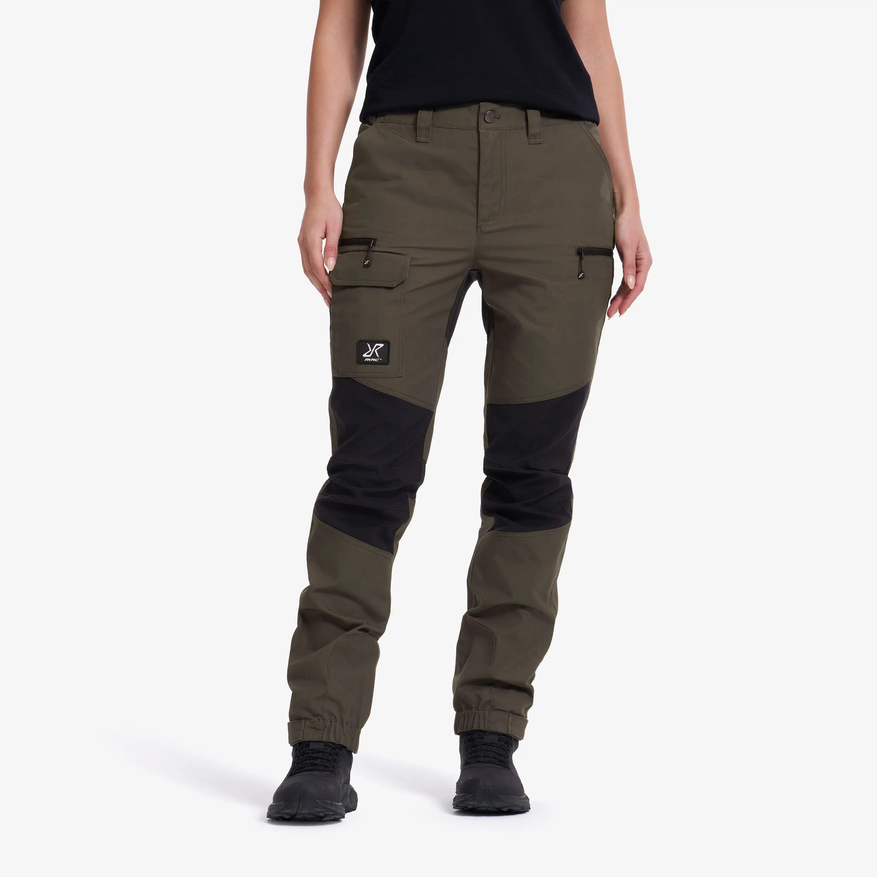 Nordwand Pants MossGray/Black Femme,