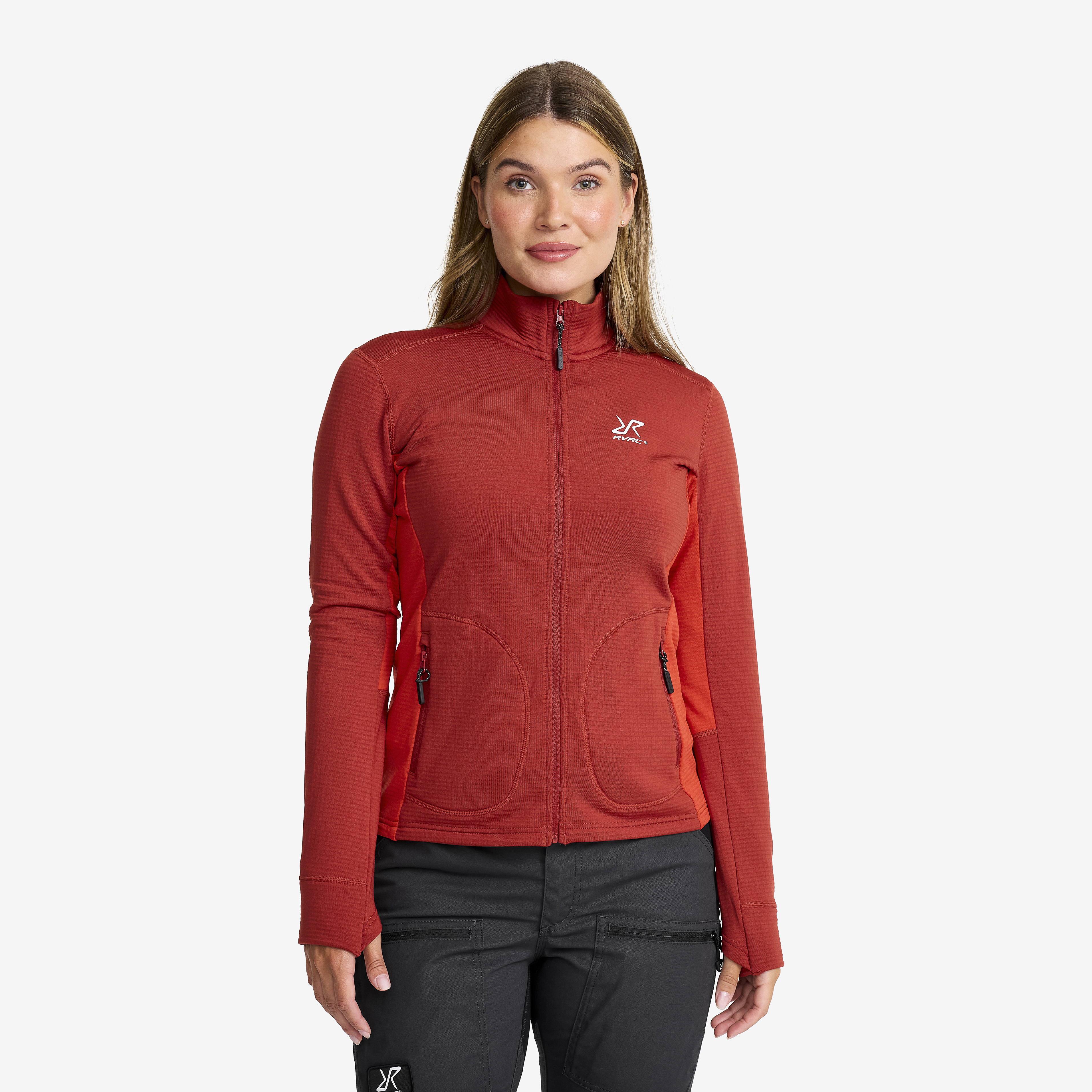 Waffle Full-zip Fleece Bossa Nova Mujeres