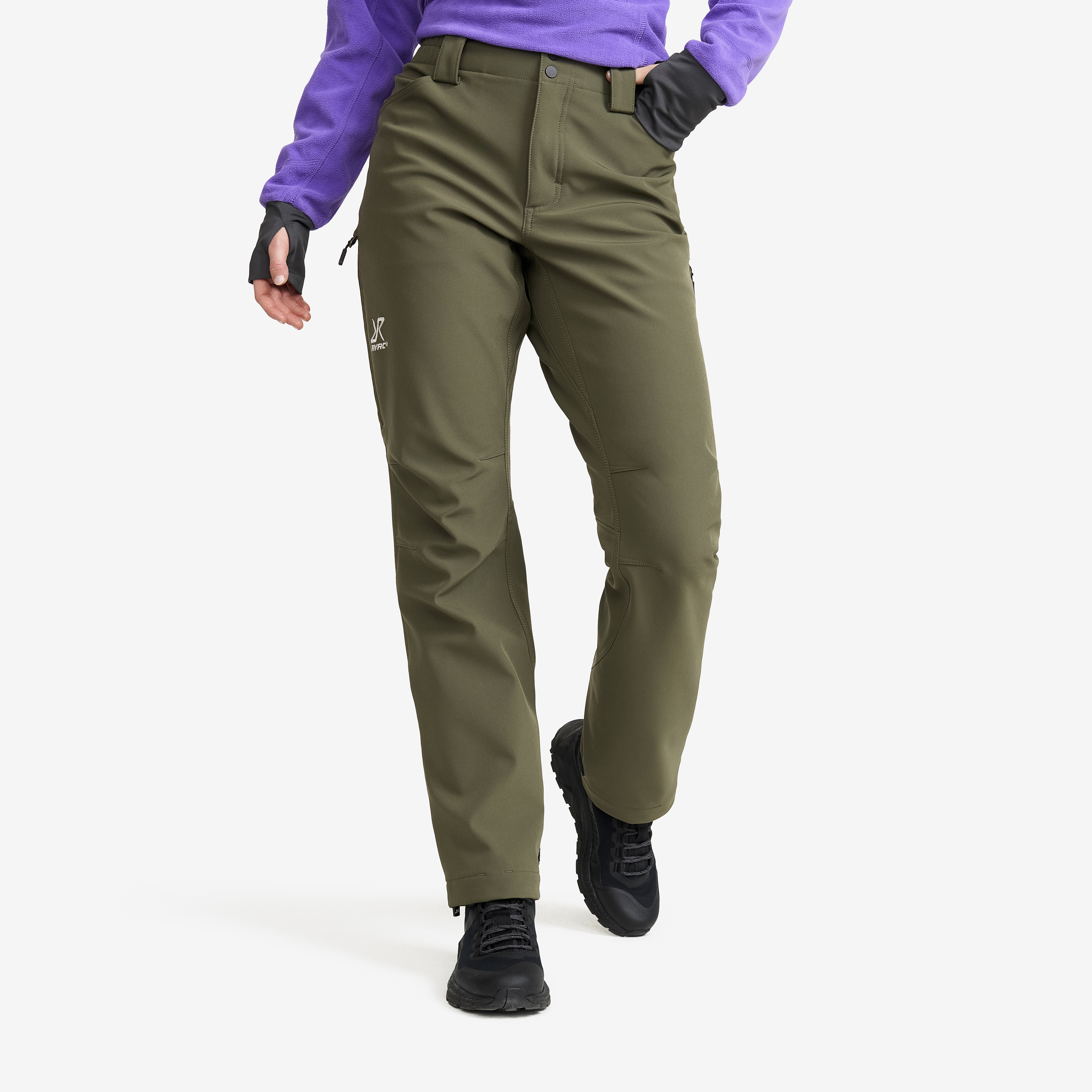 Hiball Essential Softshell Pants Grape Leaf Damen