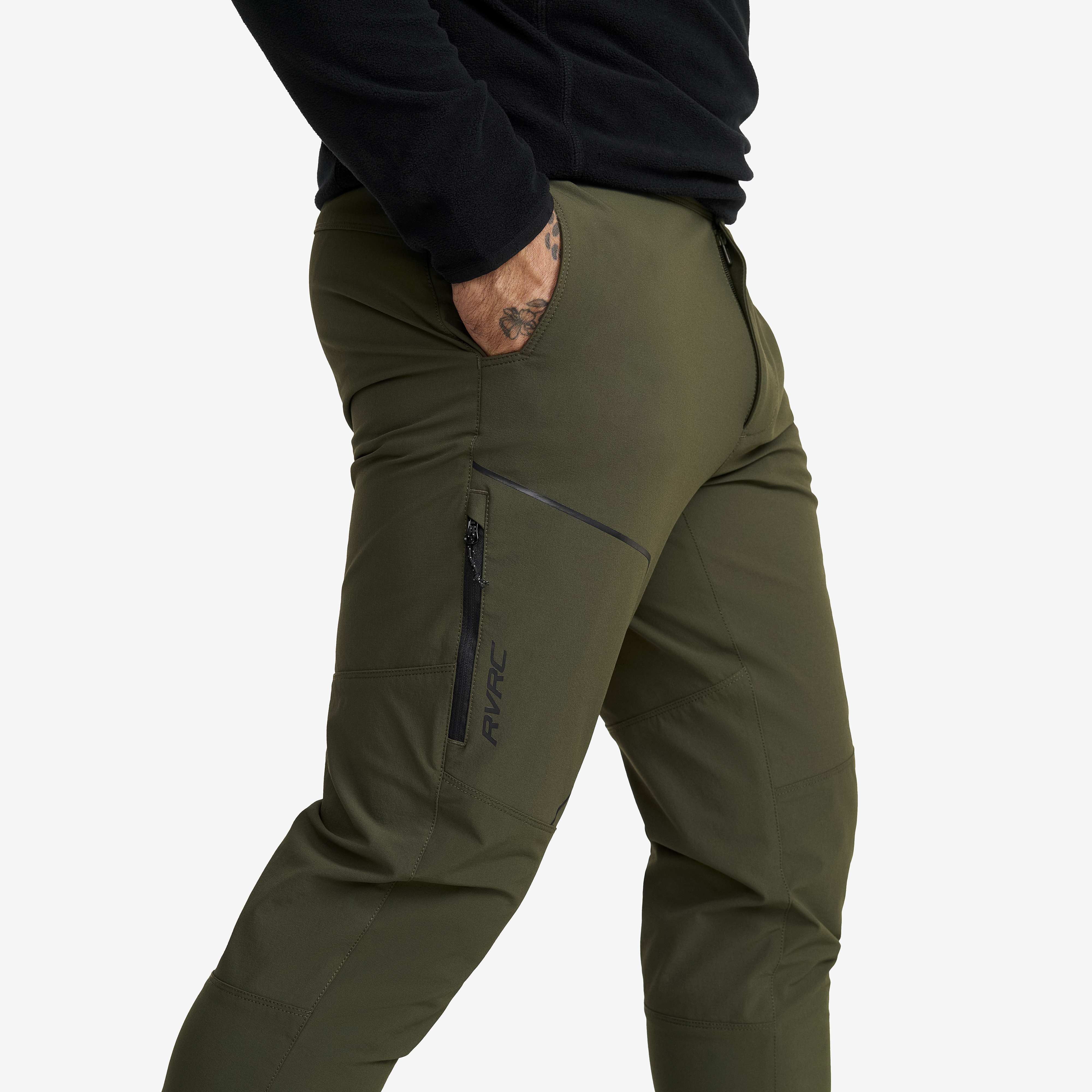 Surmount Hiking Stretch Pants Men Forest Night | RevolutionRace