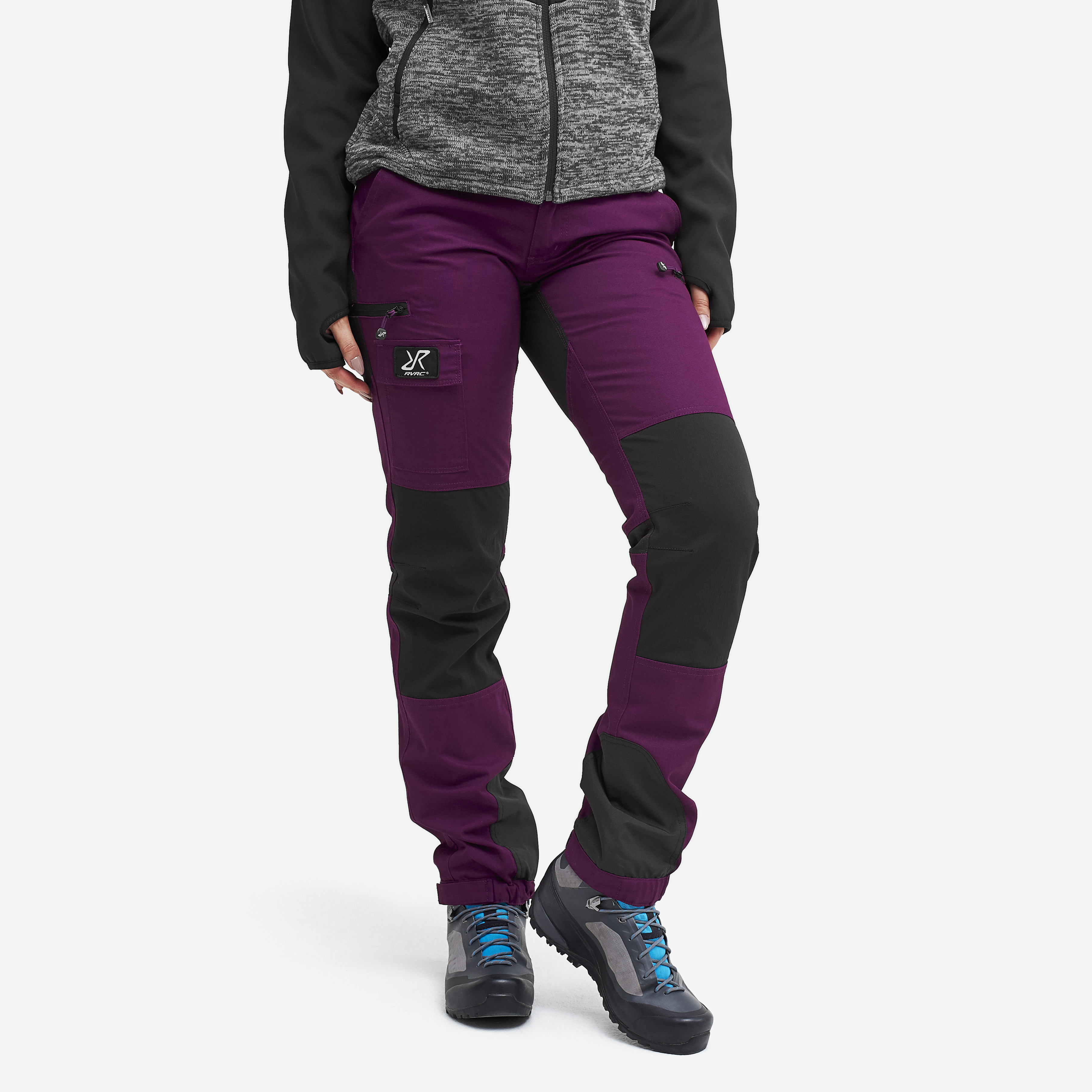 Nordwand walking trousers for women in purple