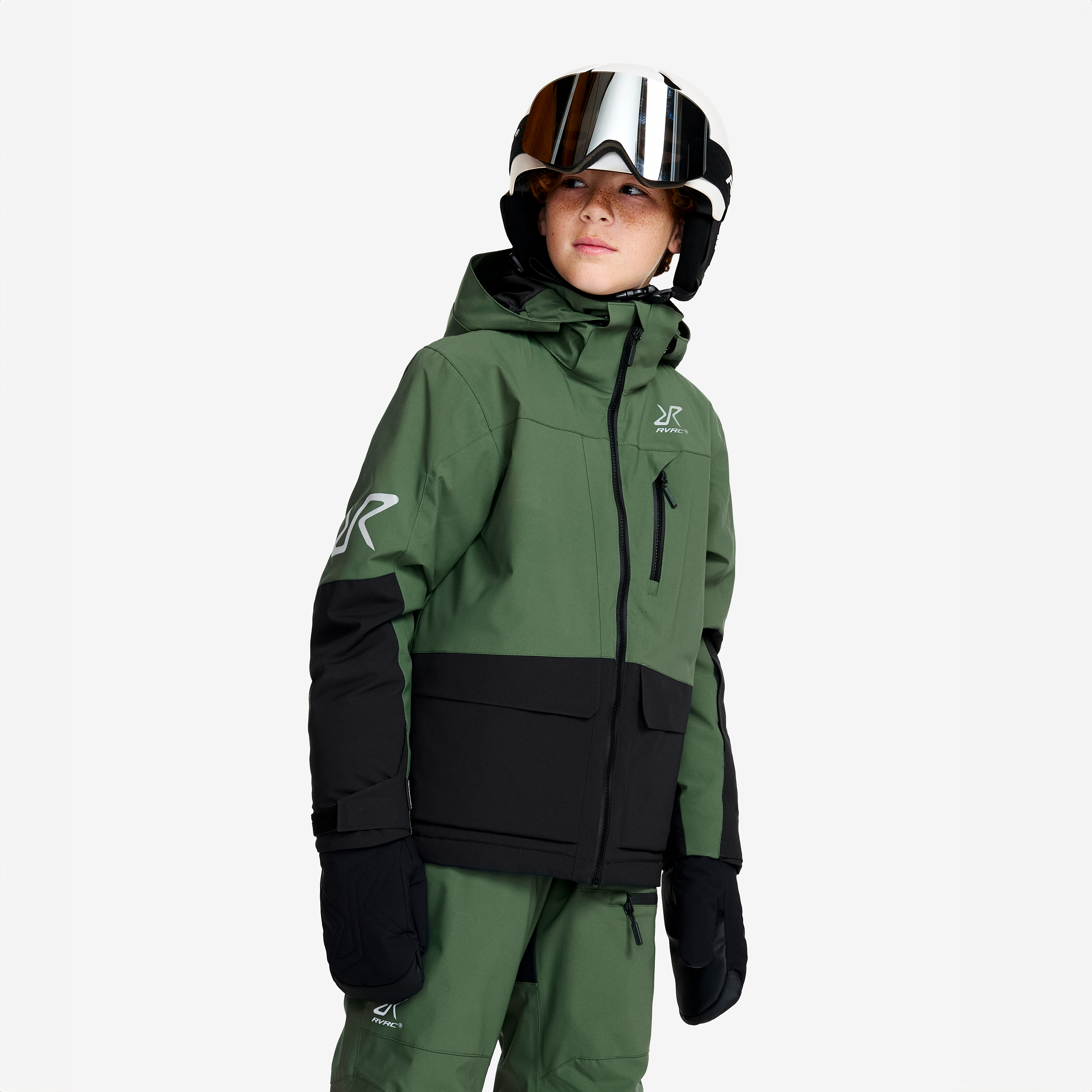 Halo 2L Insulated Ski Jacket Garden Topiary/Black Teens,