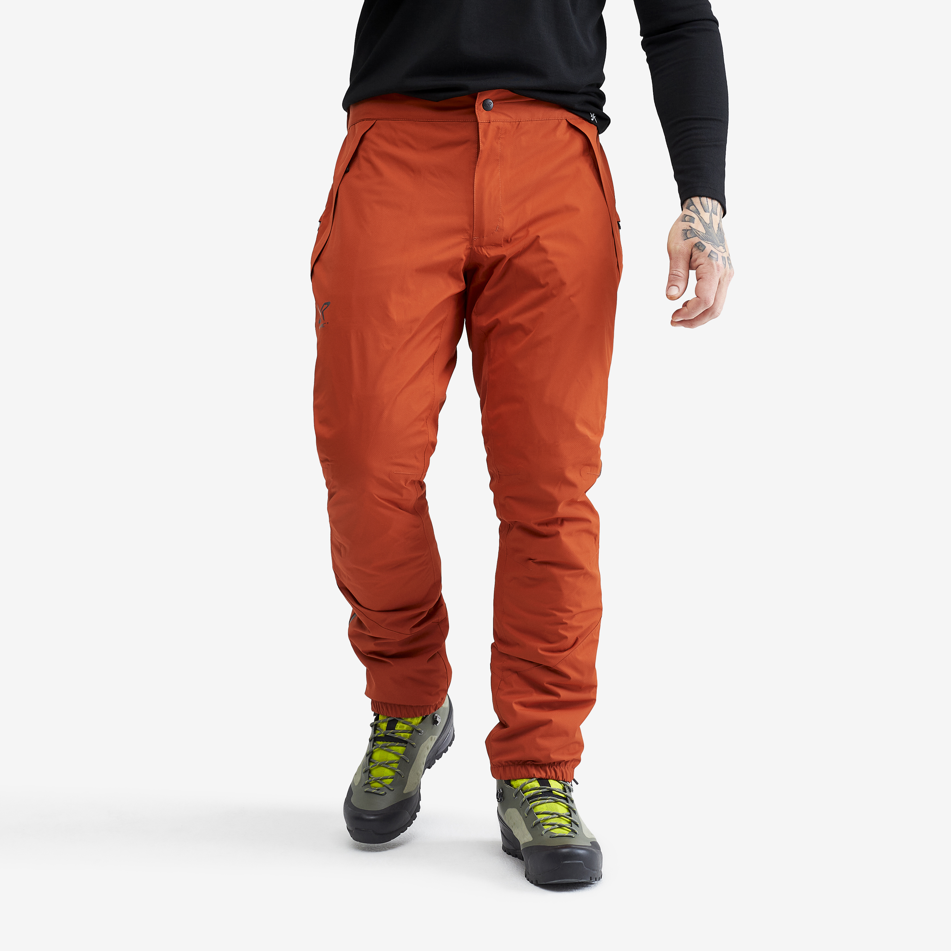 Pantaloni impermeabili Typhoon da uomo in arancia