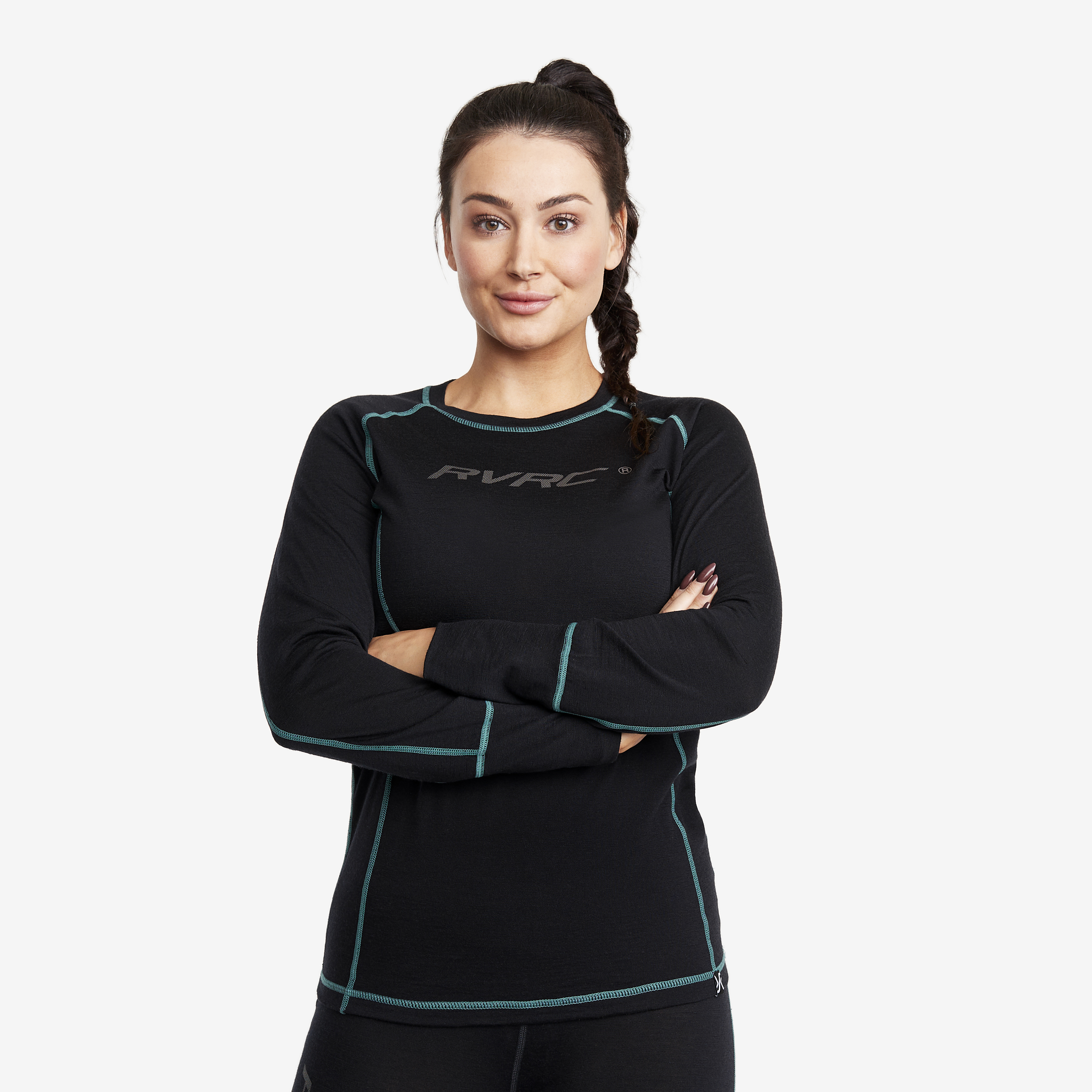 Outright Merino Top Black Mujeres