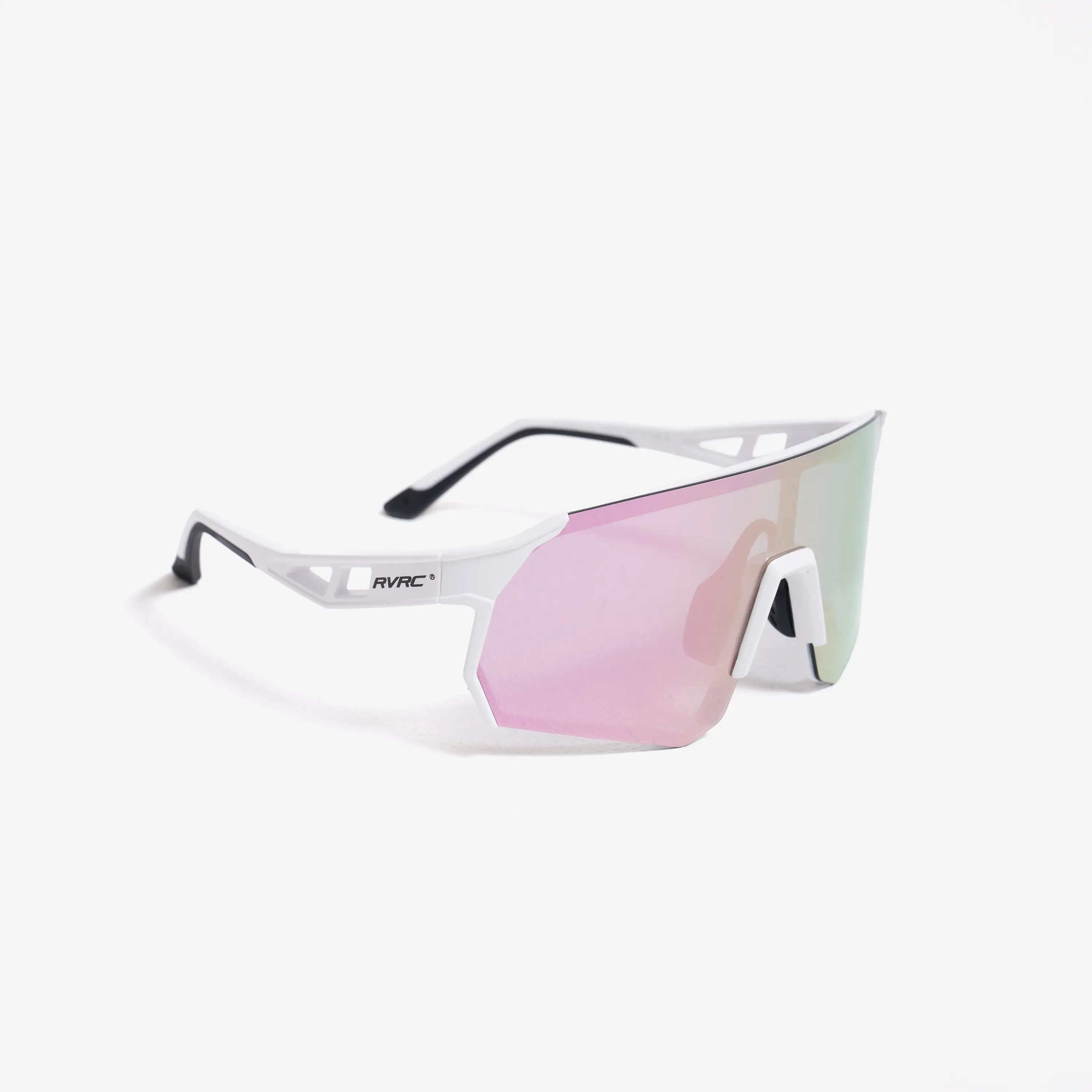 Castor Polarized Sports Sunglasses Unisex Bright Pink/White