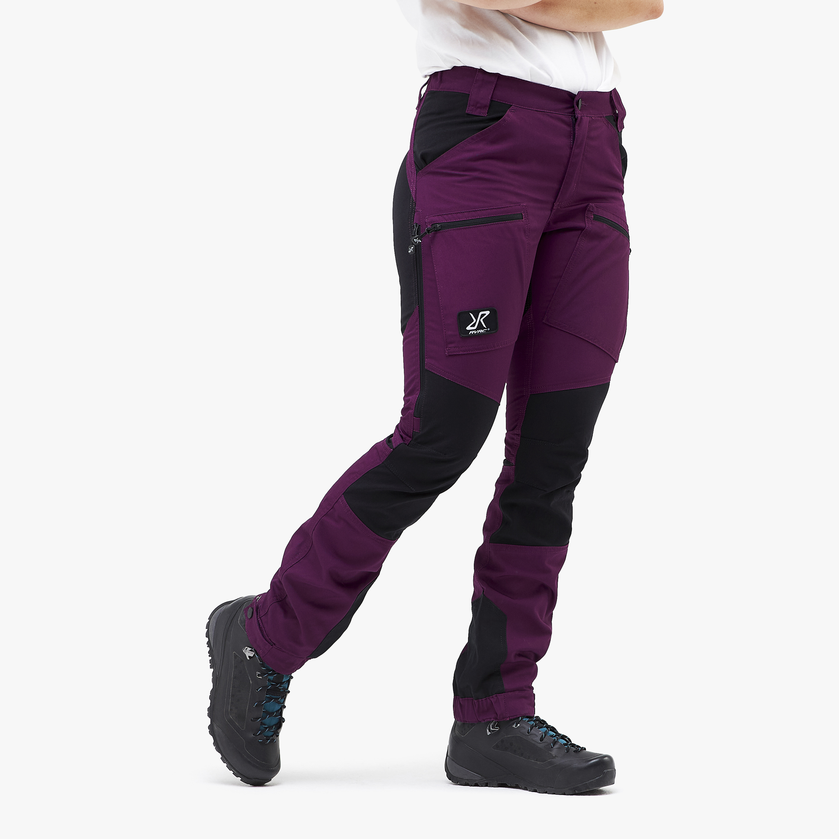 Pantalones trekking Nordwand Pro Short para mujer en púrpura